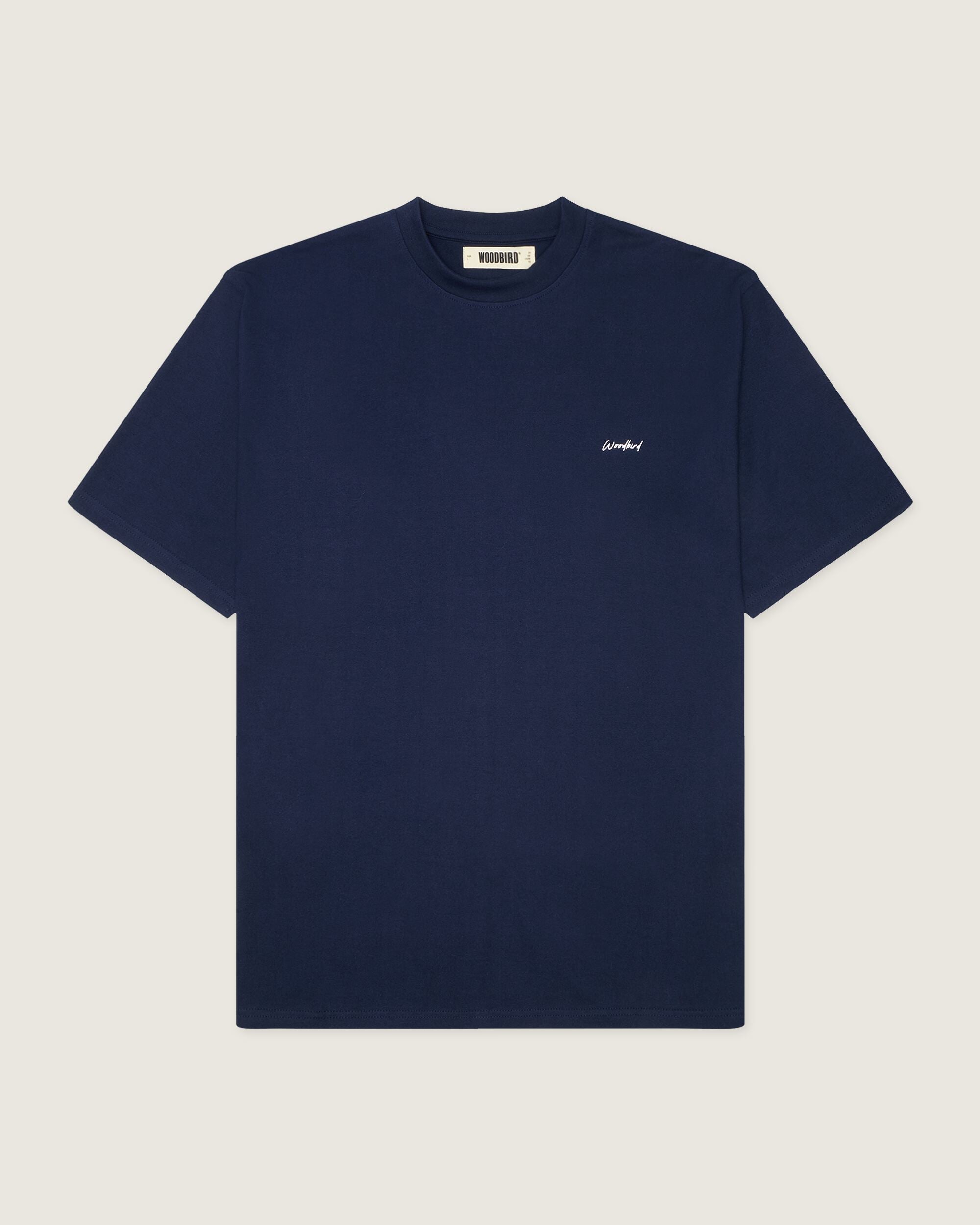 Woodbird WBBaine HongBao Tee T-Shirts Navy Blazer