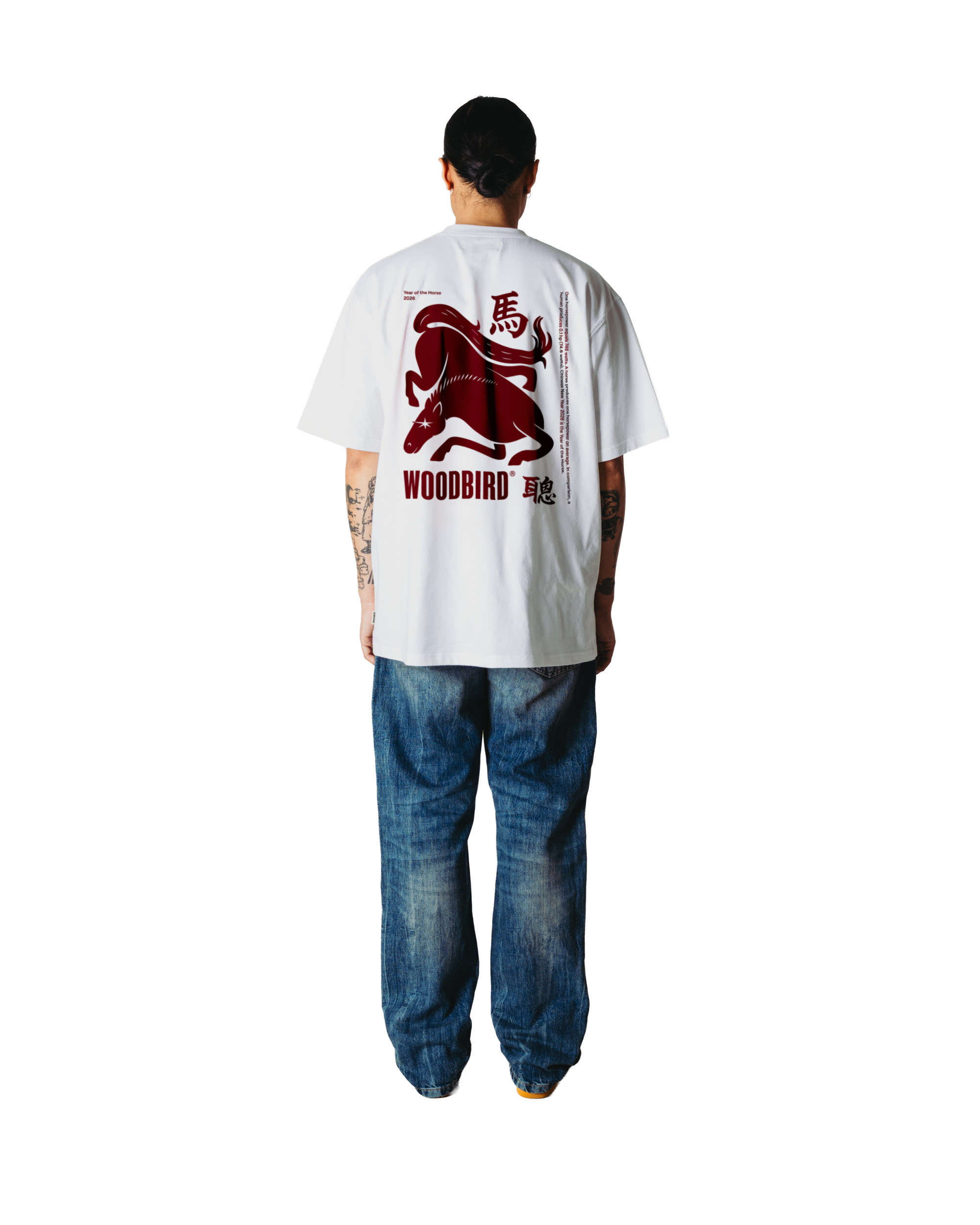 Woodbird WBBaine Horse Tee T-Shirts White