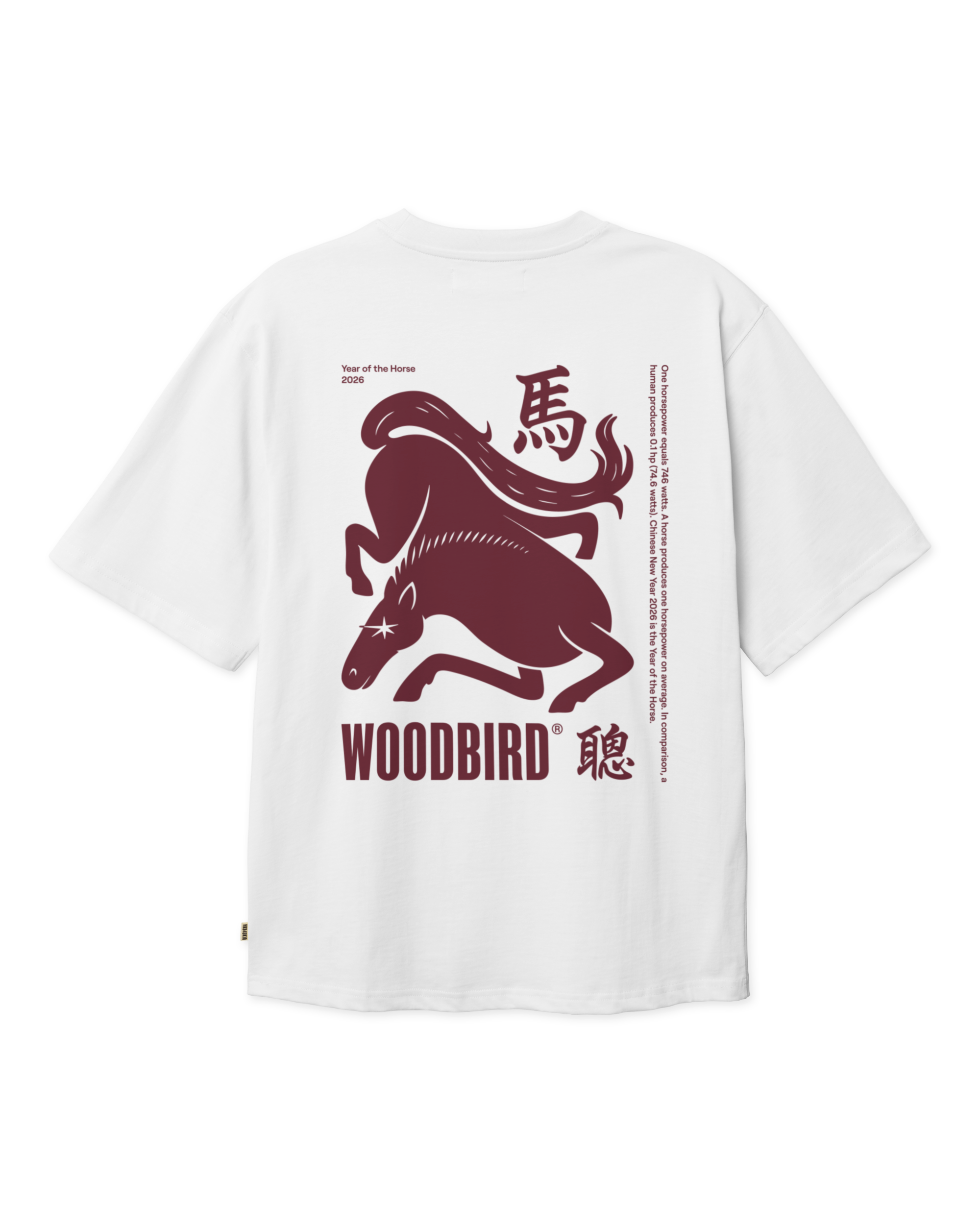 Woodbird WBBaine Horse Tee T-Shirts White