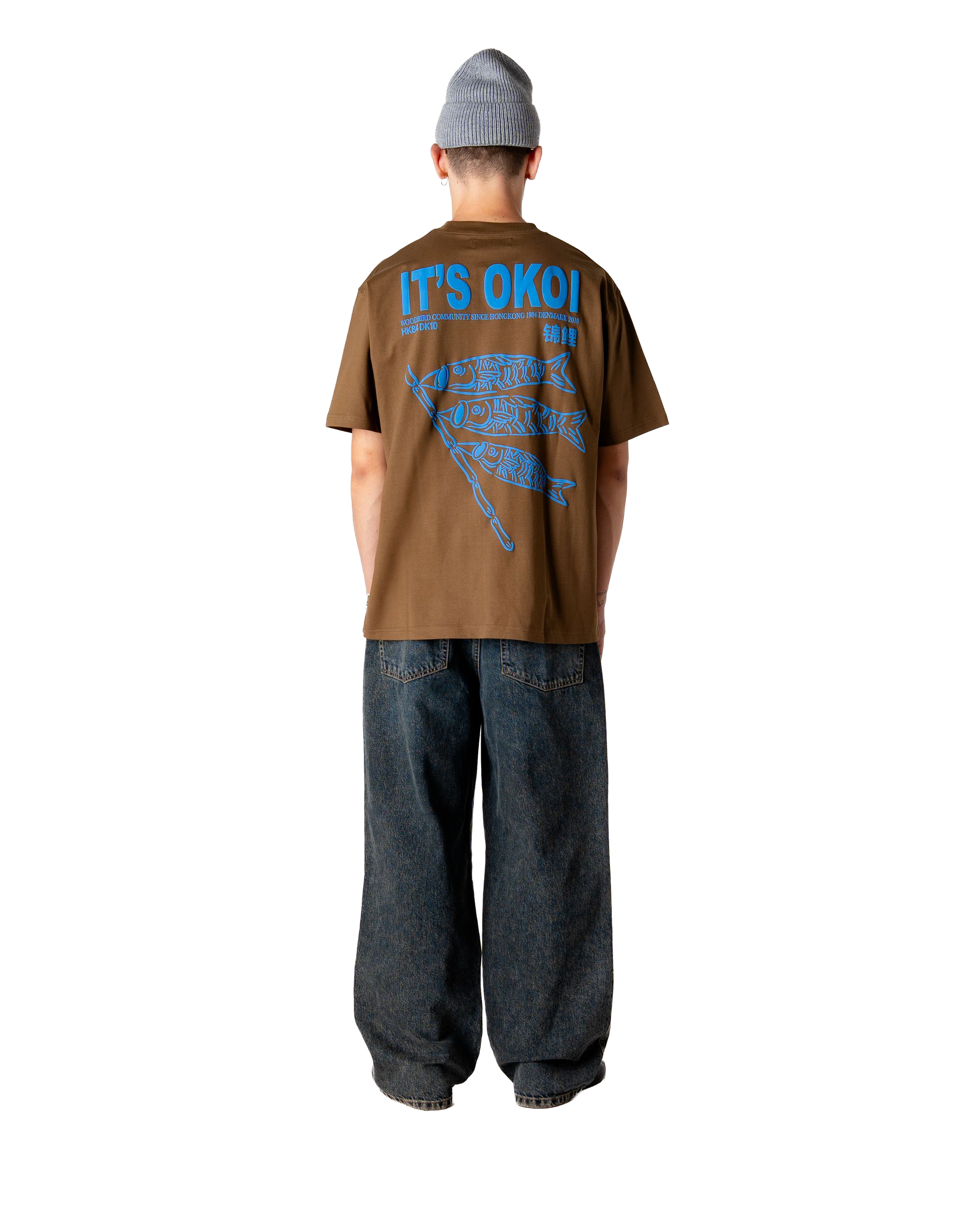 Woodbird WBBaine Koi Tee T-Shirts Dark Brown