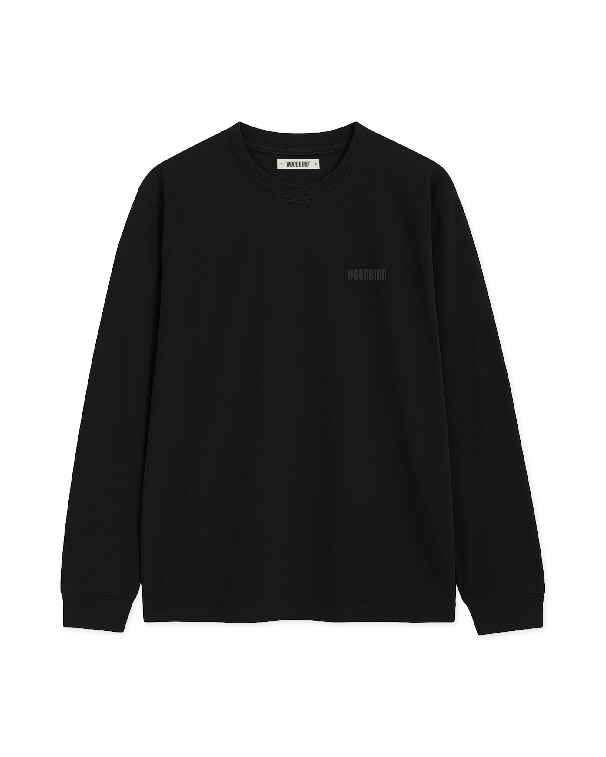 Woodbird WBBaine LS Tee T-Shirts Black