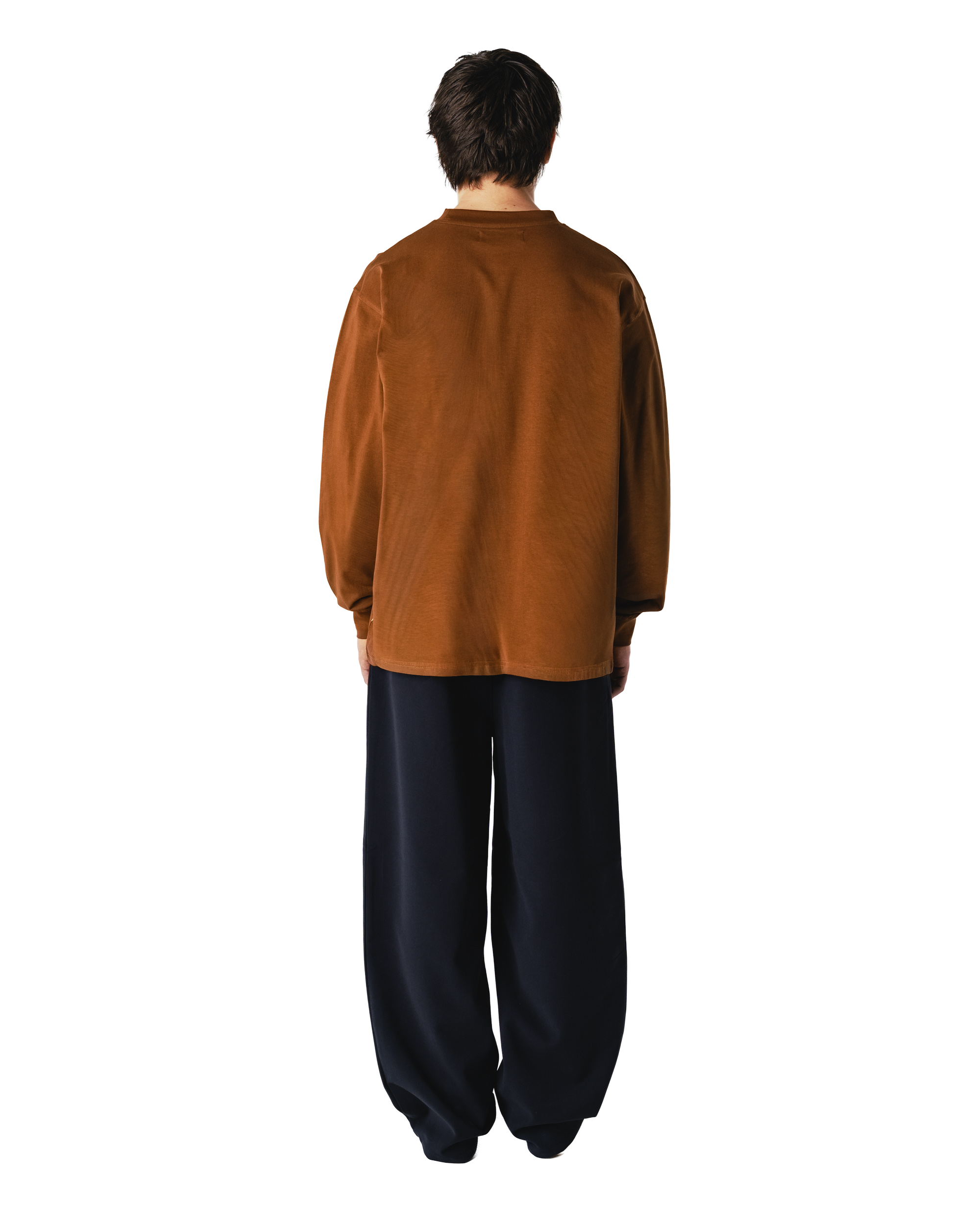 Woodbird WBBaine LS Tee T-Shirts Mid Brown