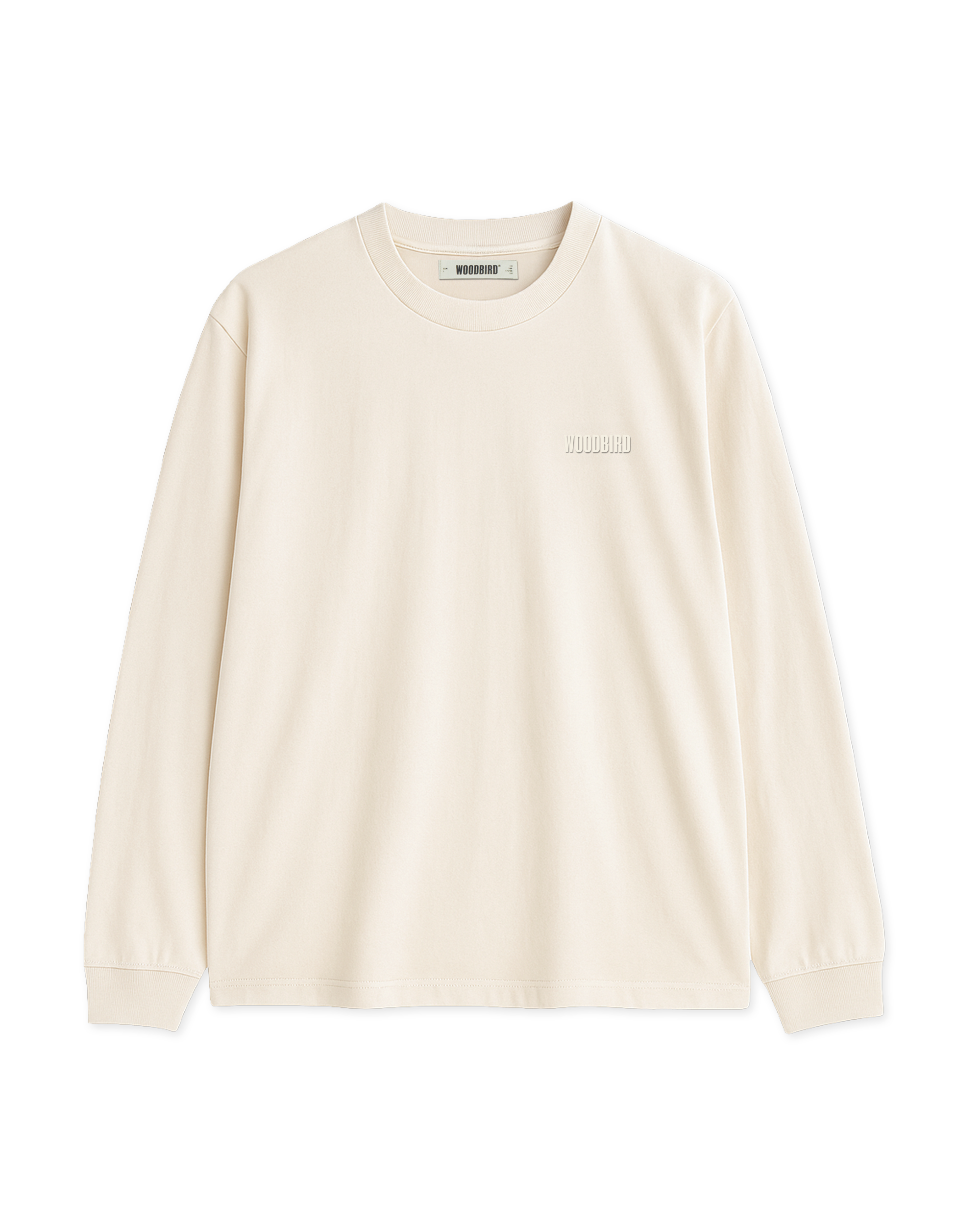 Woodbird WBBaine LS Tee T-Shirts Off White