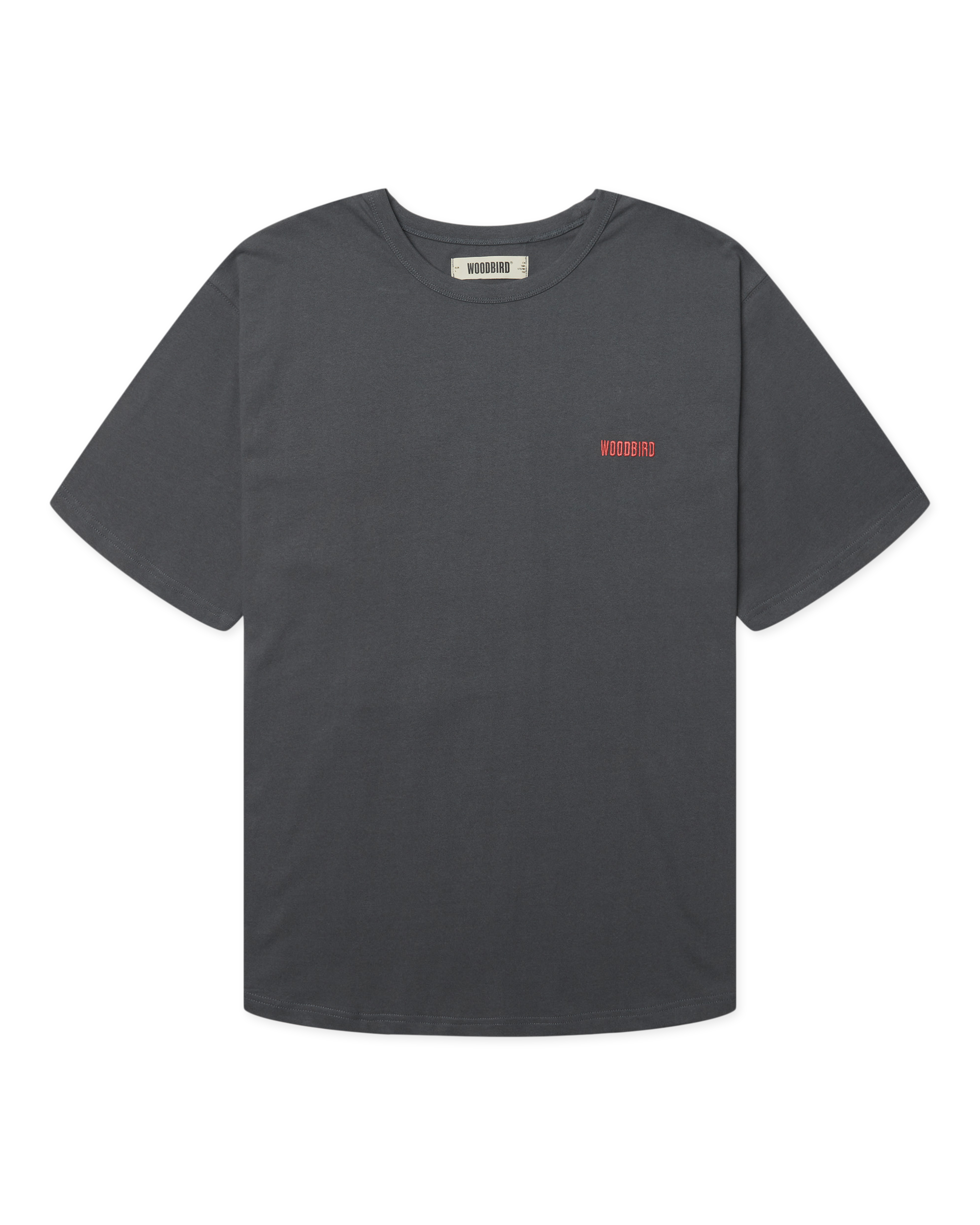 Woodbird WBBaine Mono Tee T-Shirts Slate Blue