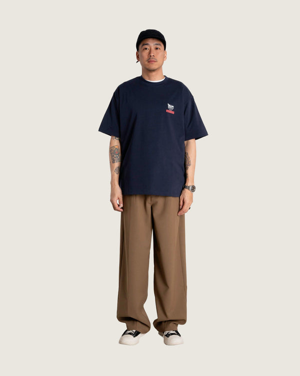 Woodbird WBBaine Noodle Tee T-Shirts Navy