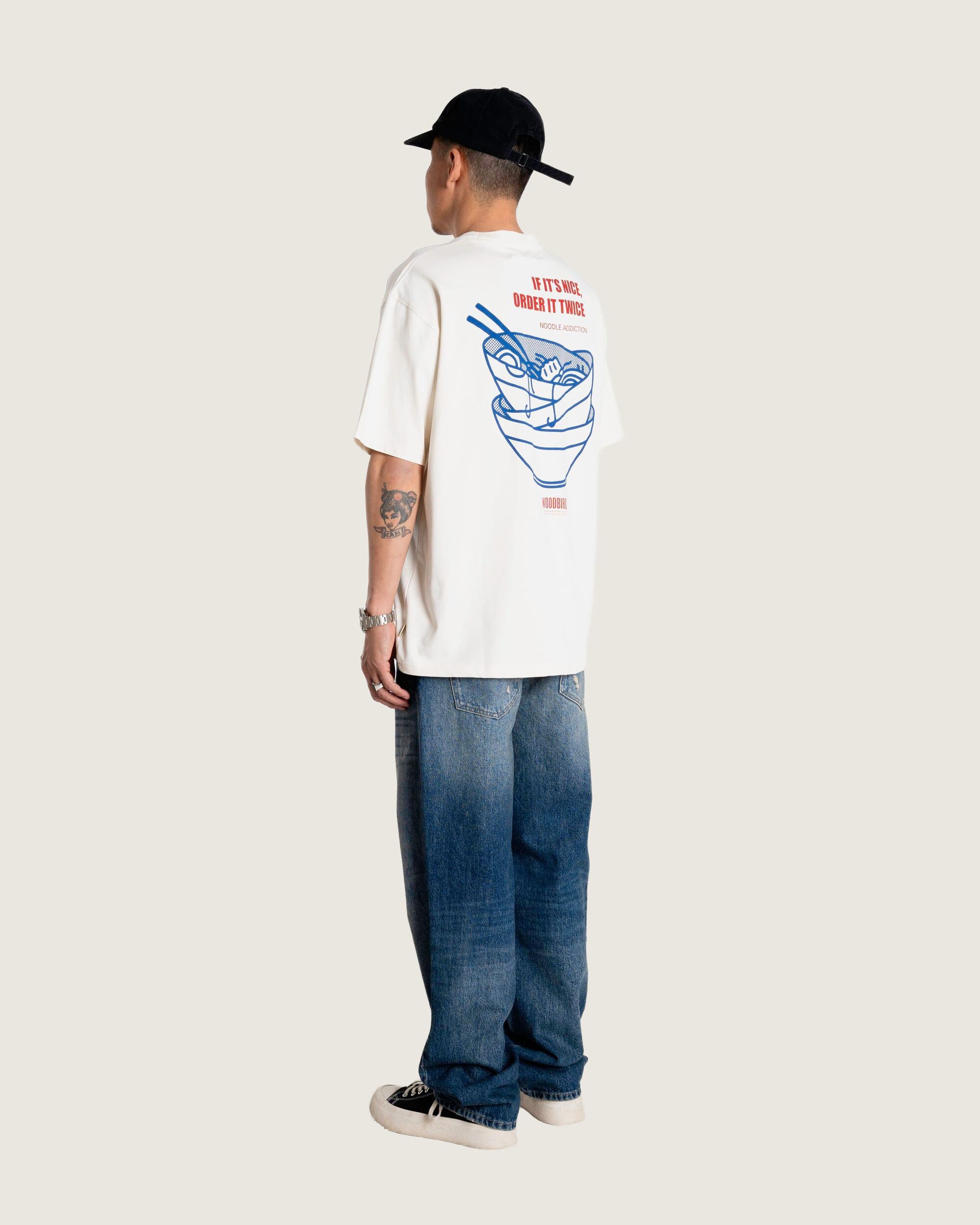 Woodbird WBBaine Noodle Tee T-Shirts Off White