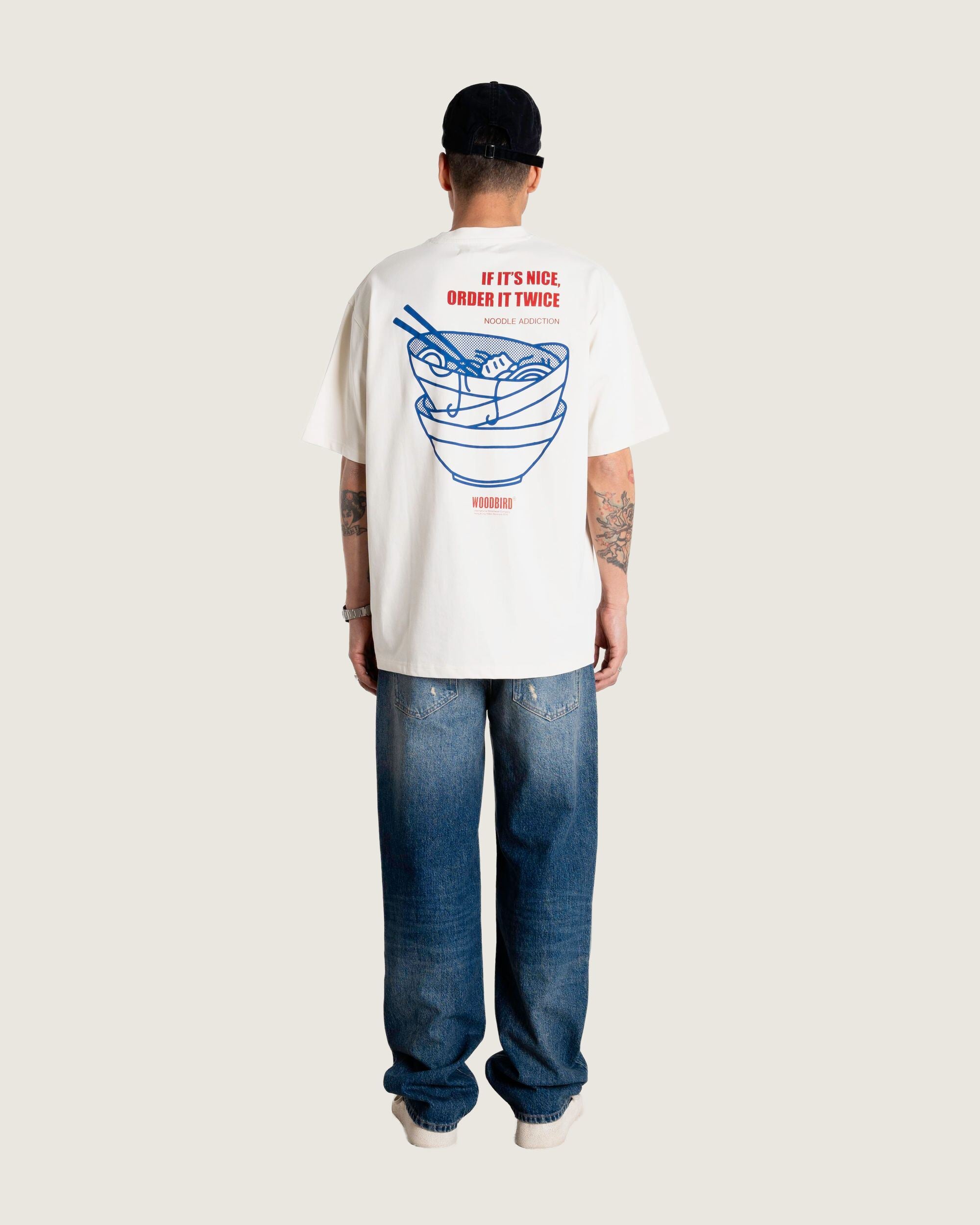 Woodbird WBBaine Noodle Tee T-Shirts Off White