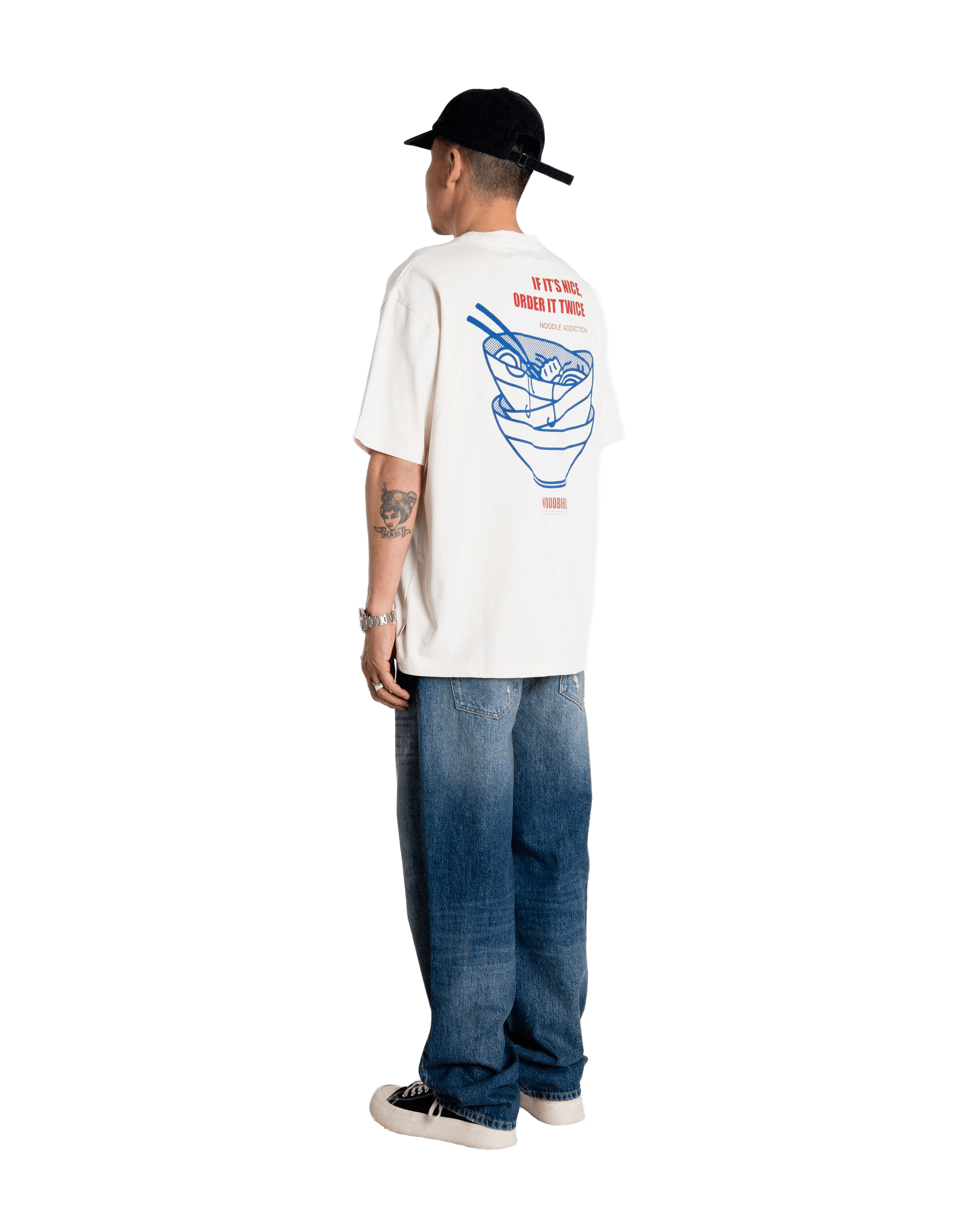 Woodbird WBBaine Noodle Tee T-Shirts Off White