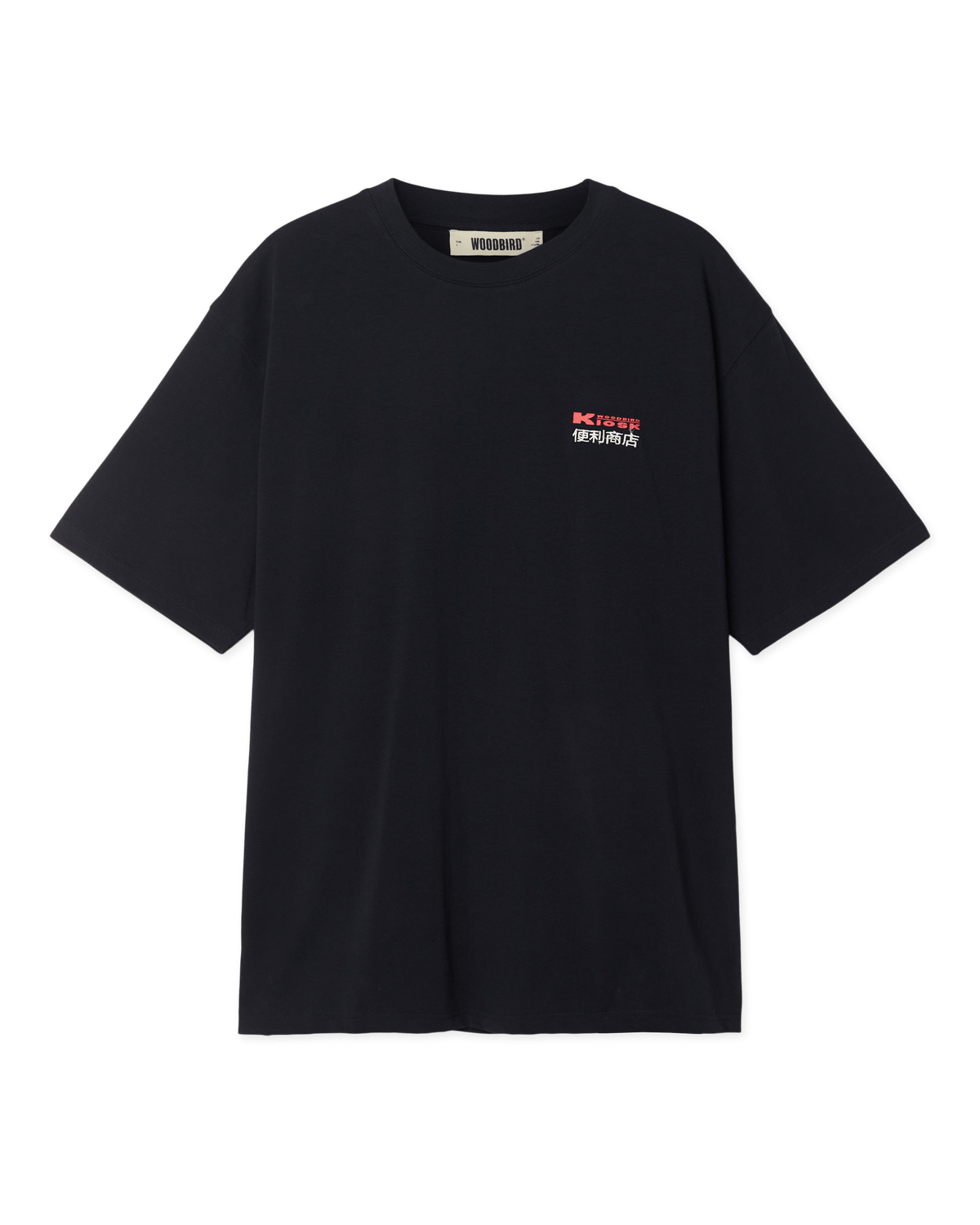 Woodbird WBBaine Pack Tee T-Shirts Dark Navy