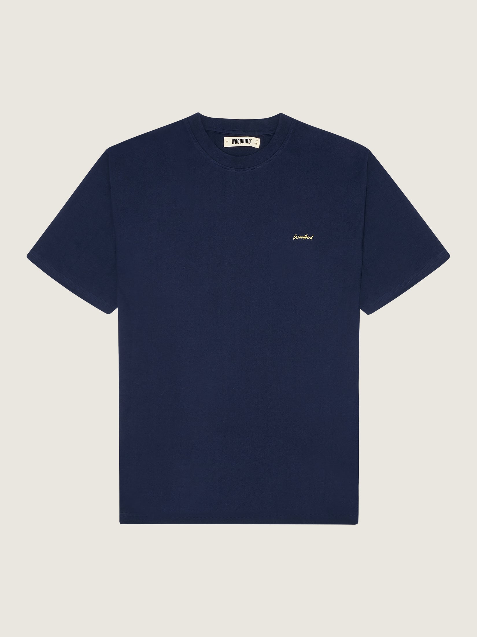 Woodbird WBBaine Pose Tee T-Shirts Navy Blazer