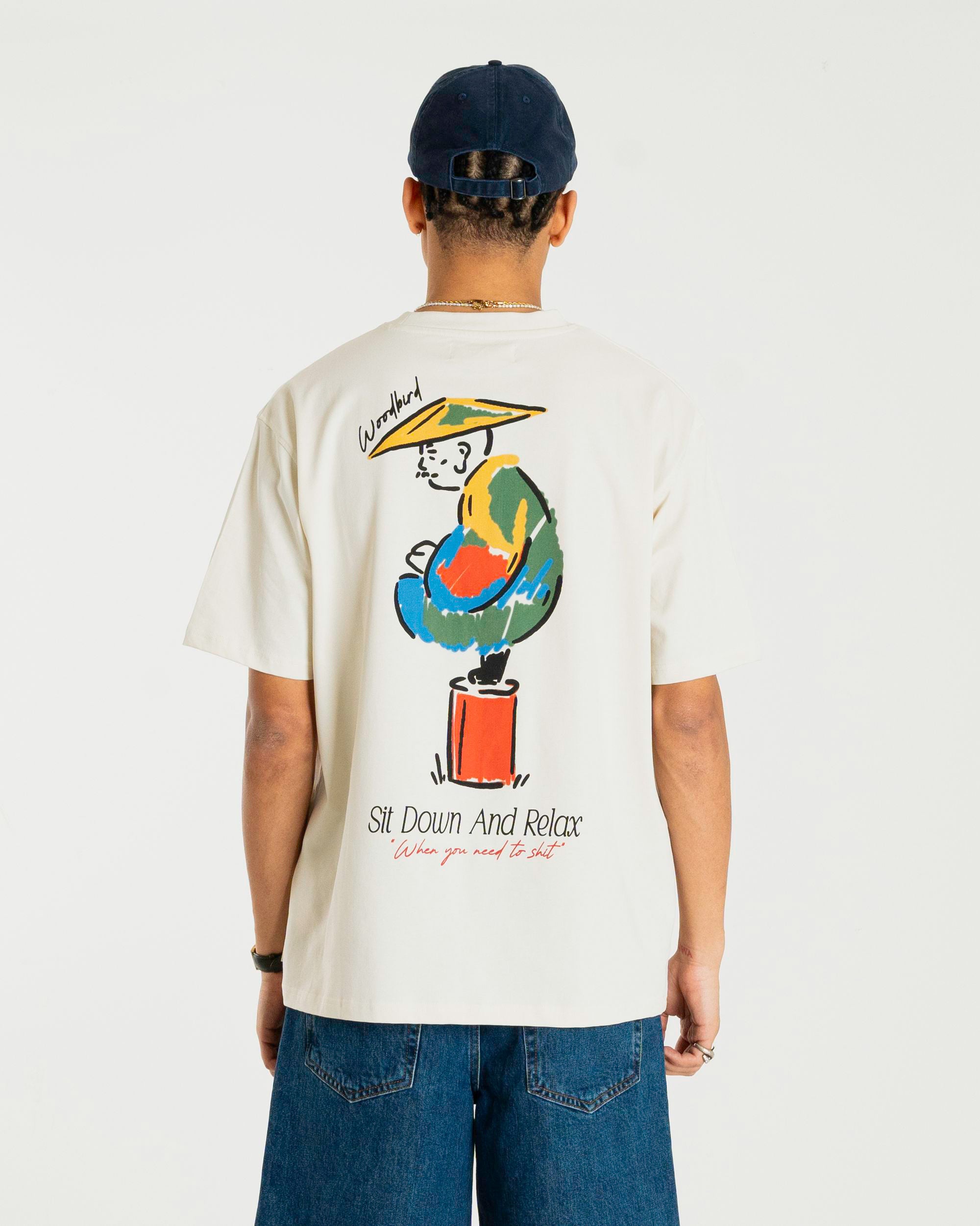 Woodbird WBBaine Pose Tee T-Shirts Off White