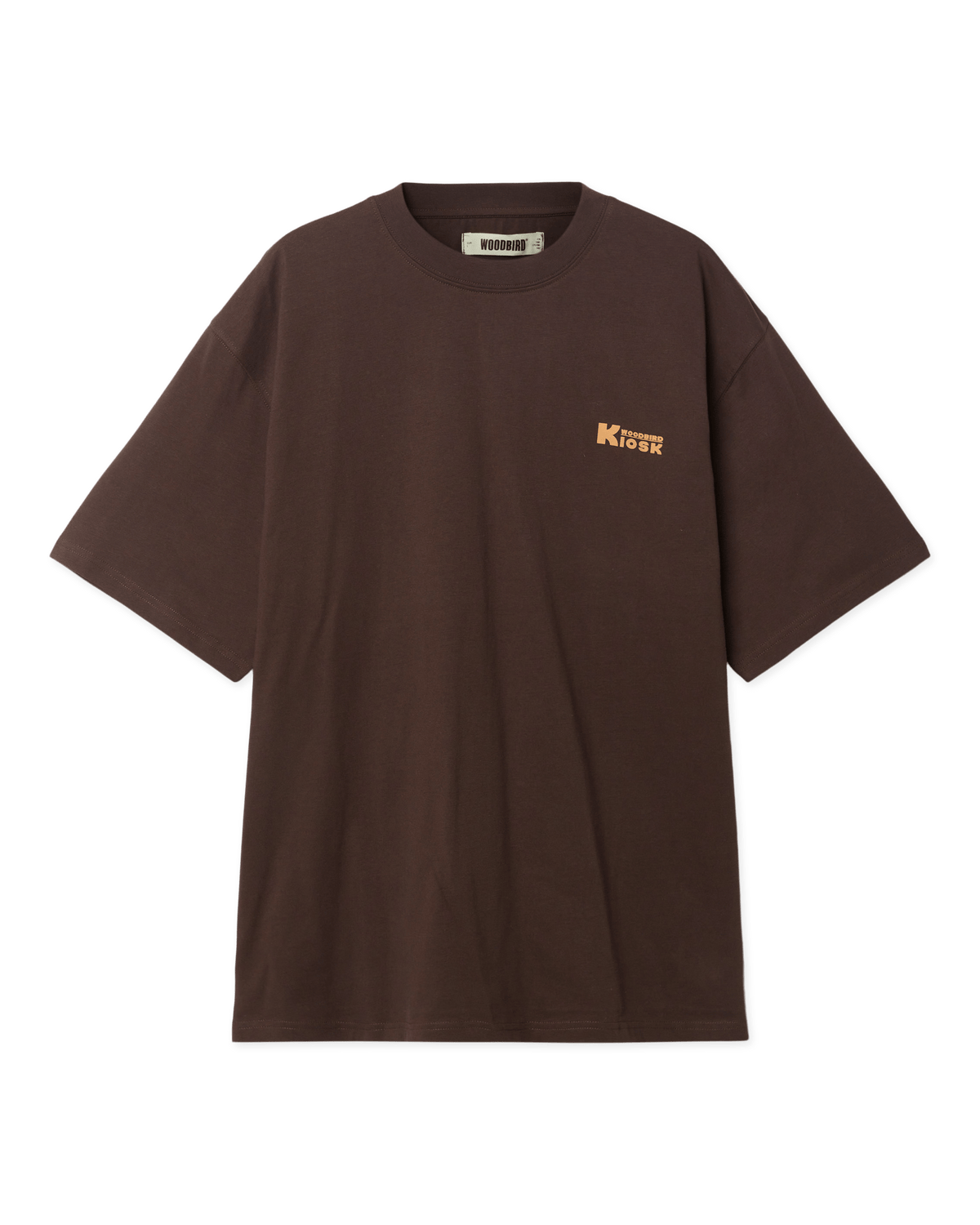 Woodbird WBBaine Shop Tee T-Shirts Fudge Brown
