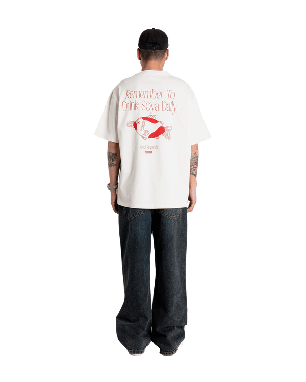 Woodbird WBBaine Soya Tee T-Shirts Off White