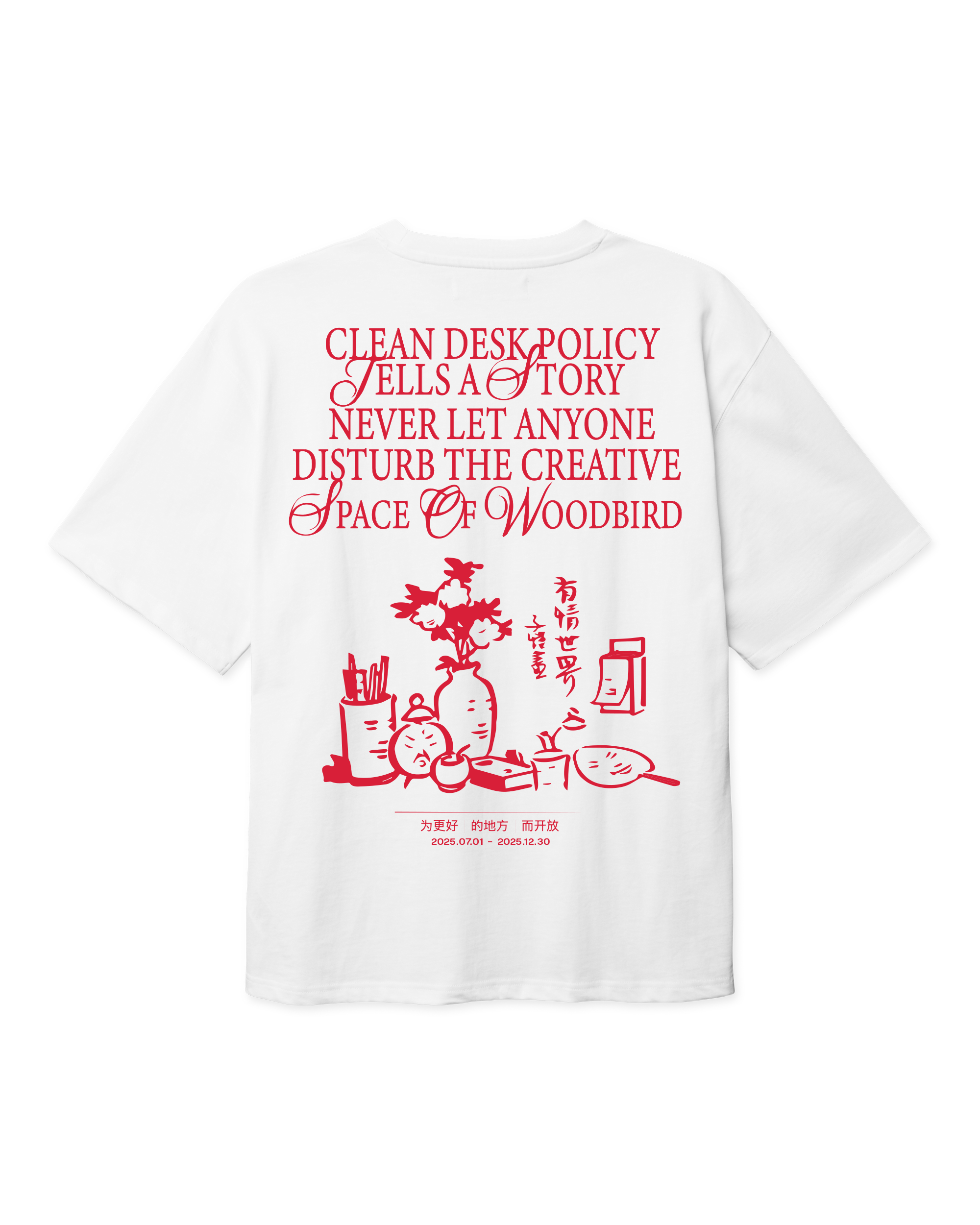 Woodbird WBBaine Space Tee T-Shirts White