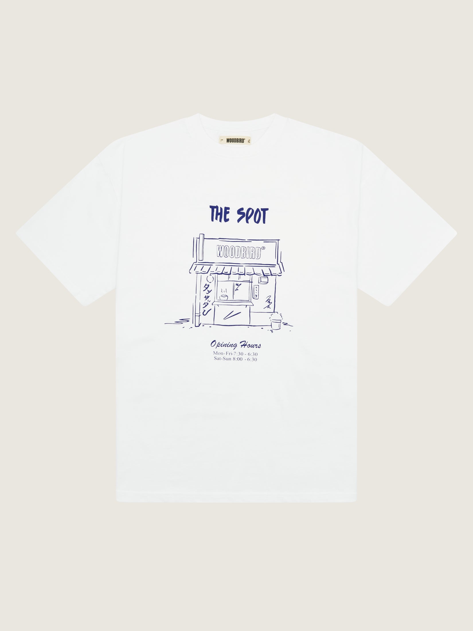 Woodbird WBBaine Spot tee T-Shirts White