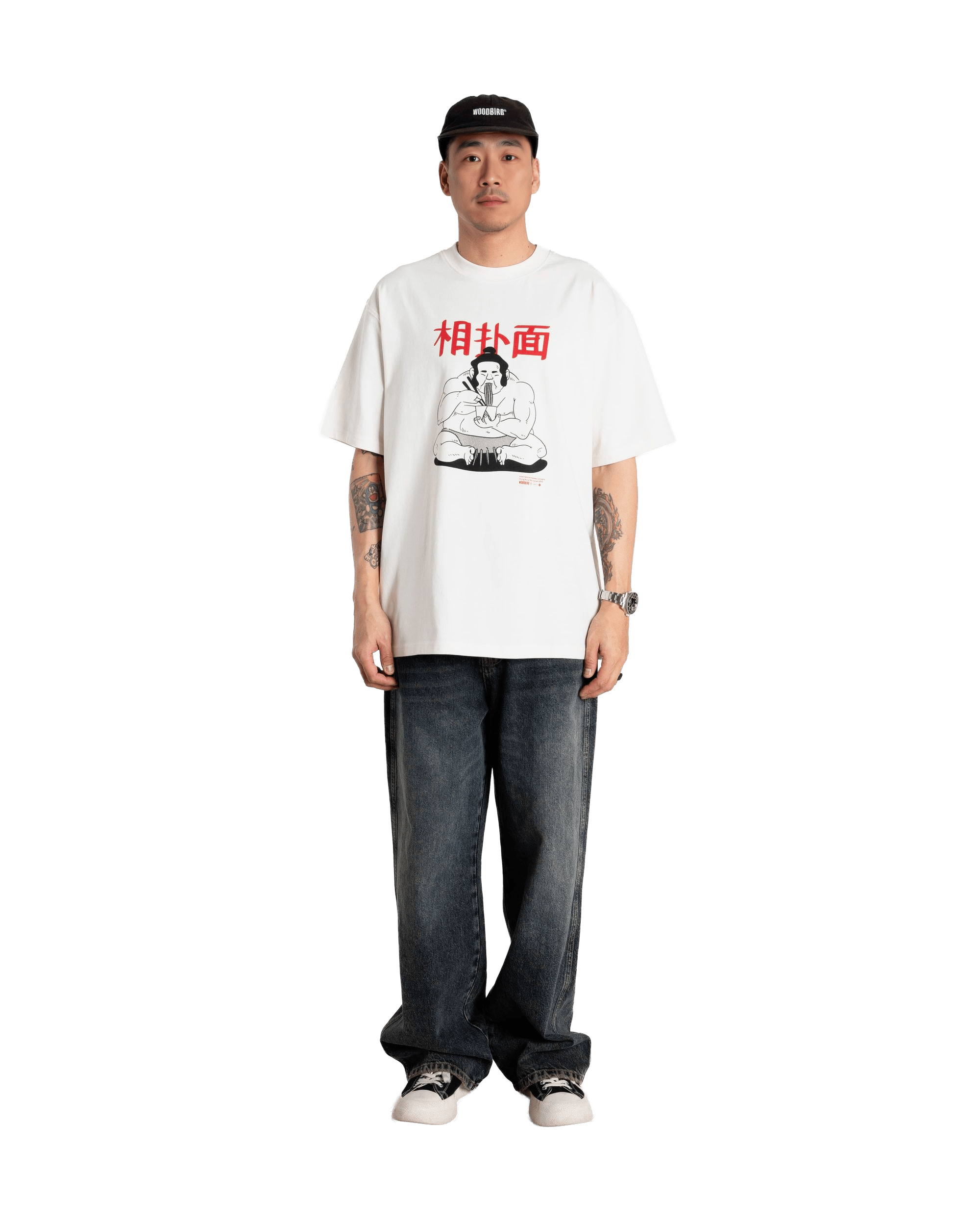 Woodbird WBBaine Sumo Tee T-Shirts Off White