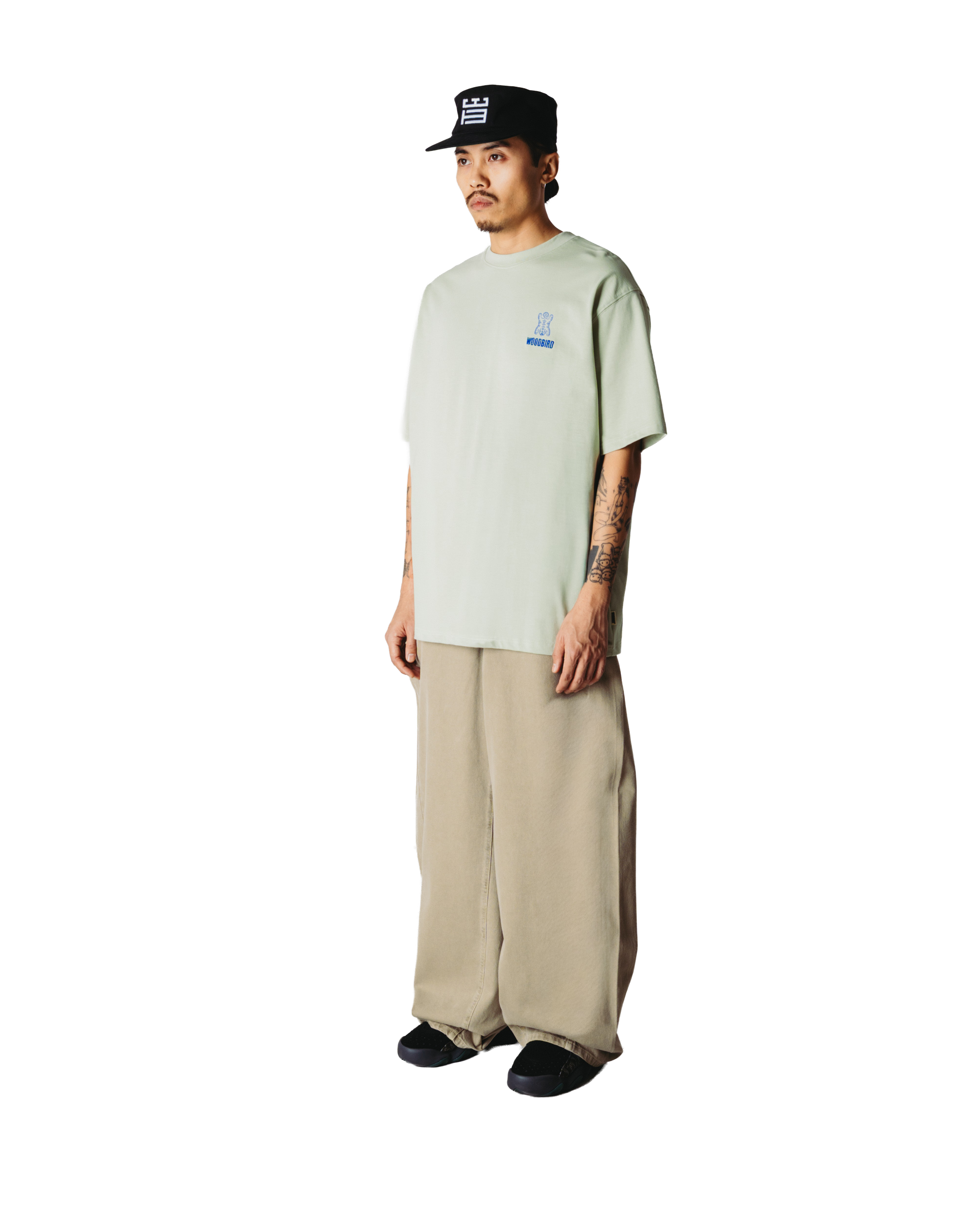 Woodbird WBBaine Tiger Tee T-Shirts Dusty Green