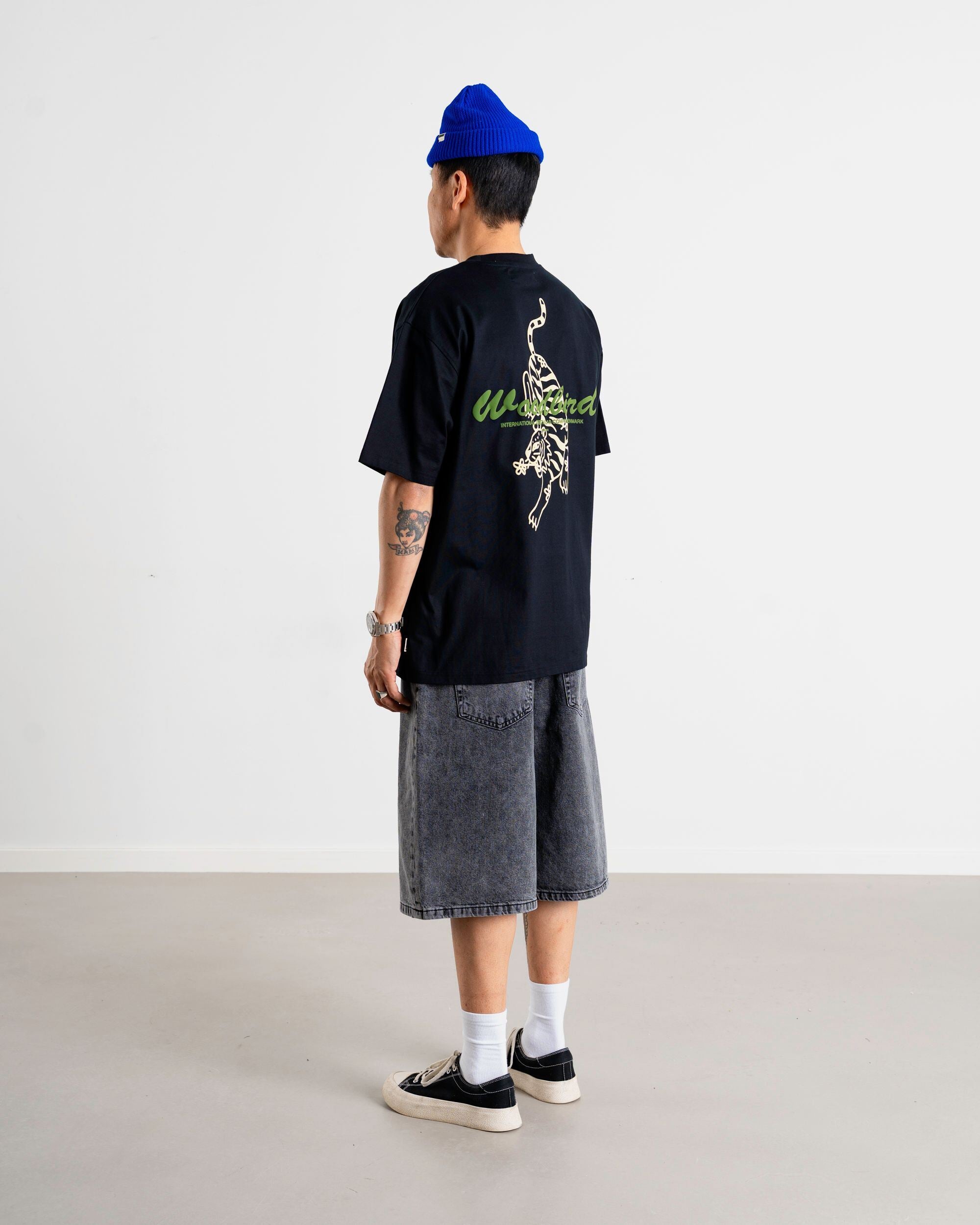 Woodbird WBBaine Tiger tee T-Shirts Black