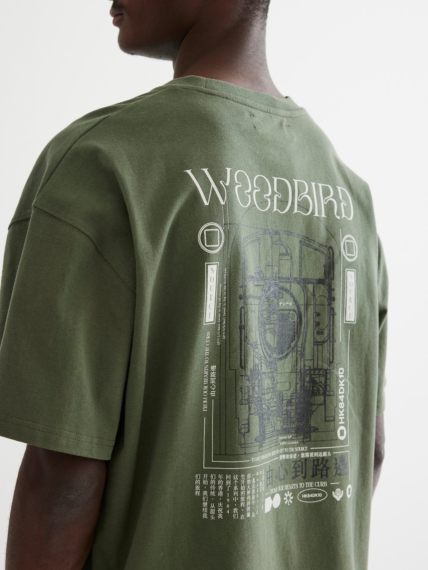 Woodbird WBBaine Train Tee T-Shirts Army Green