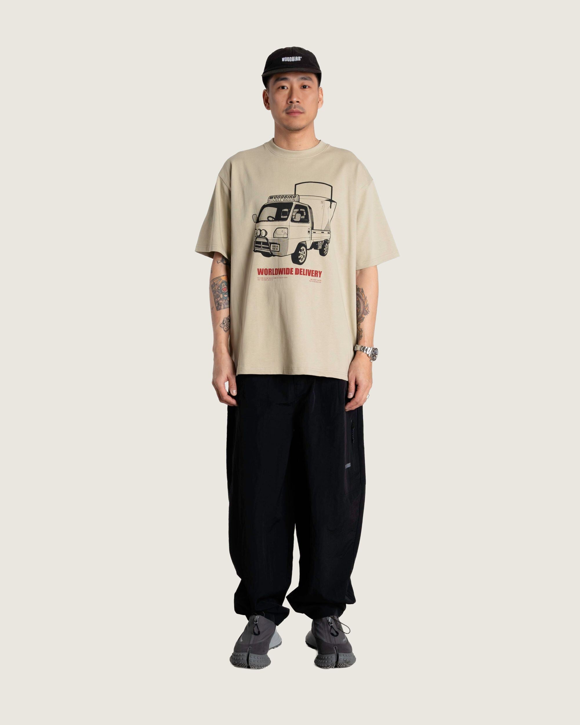 Woodbird WBBaine Truck Tee T-Shirts Stone