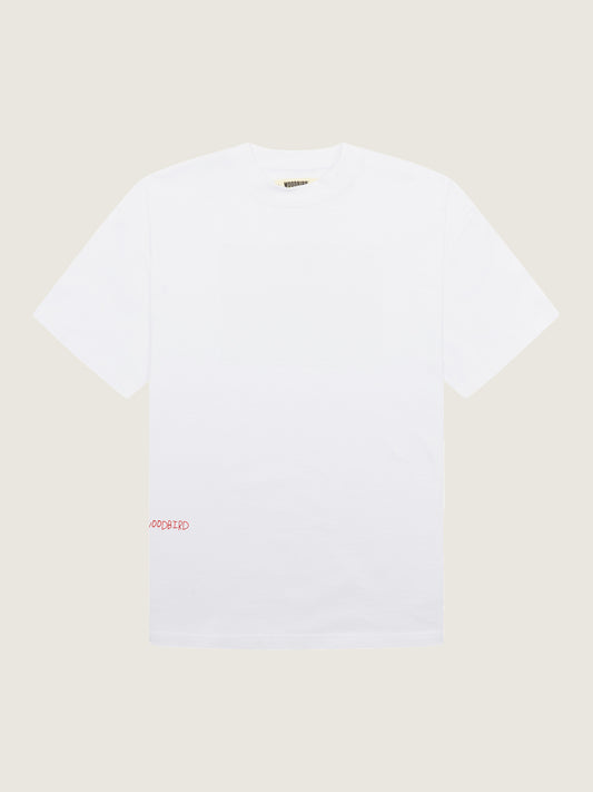 Woodbird WBBaine Vase Tee T-Shirts White-Red