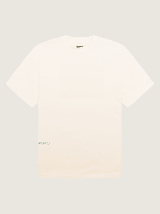 Woodbird Female WBBaine Vase Tee T-Shirts Off White - Green