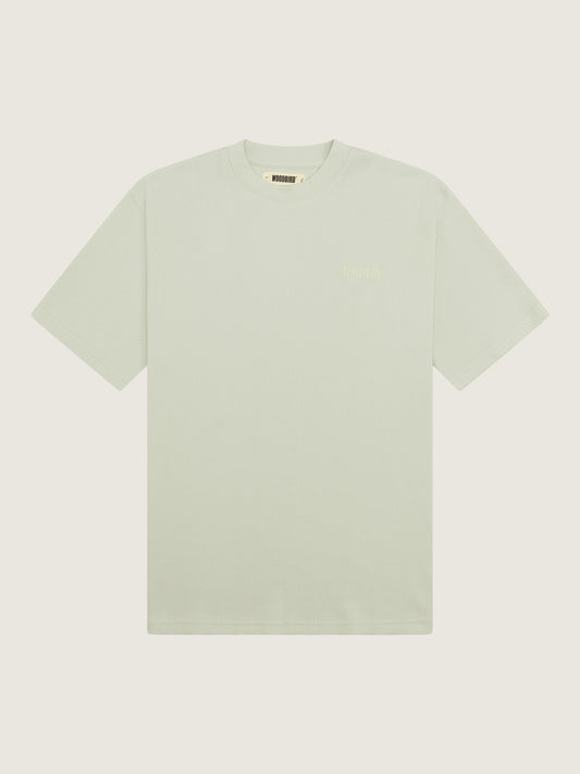 Woodbird WBBaine Waffel Tee T-Shirts Mint Green