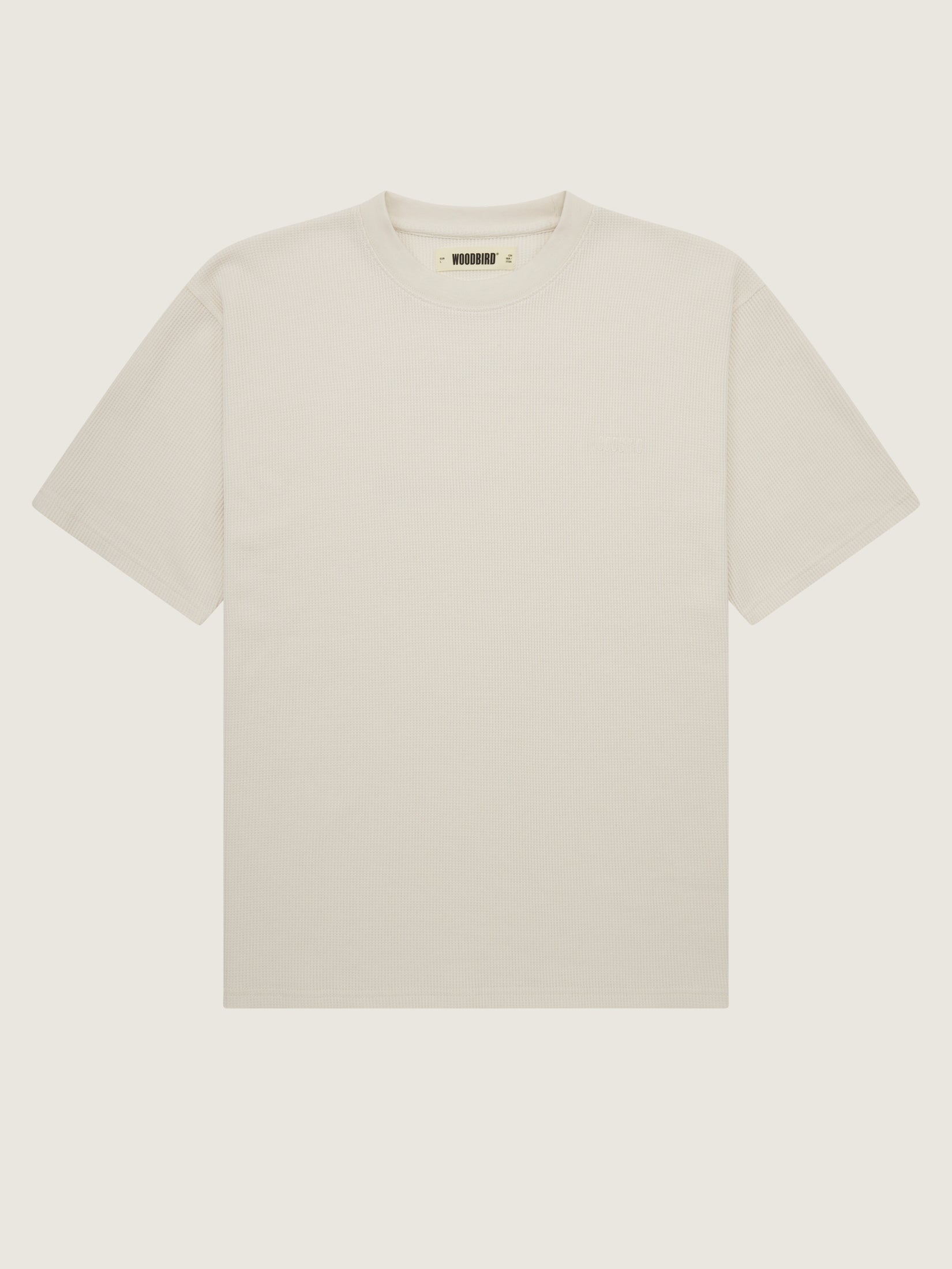 Woodbird WBBaine Waffel Tee T-Shirts Off White