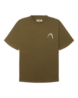 Woodbird WBBaine Warp Tee T-Shirts Dark Olive