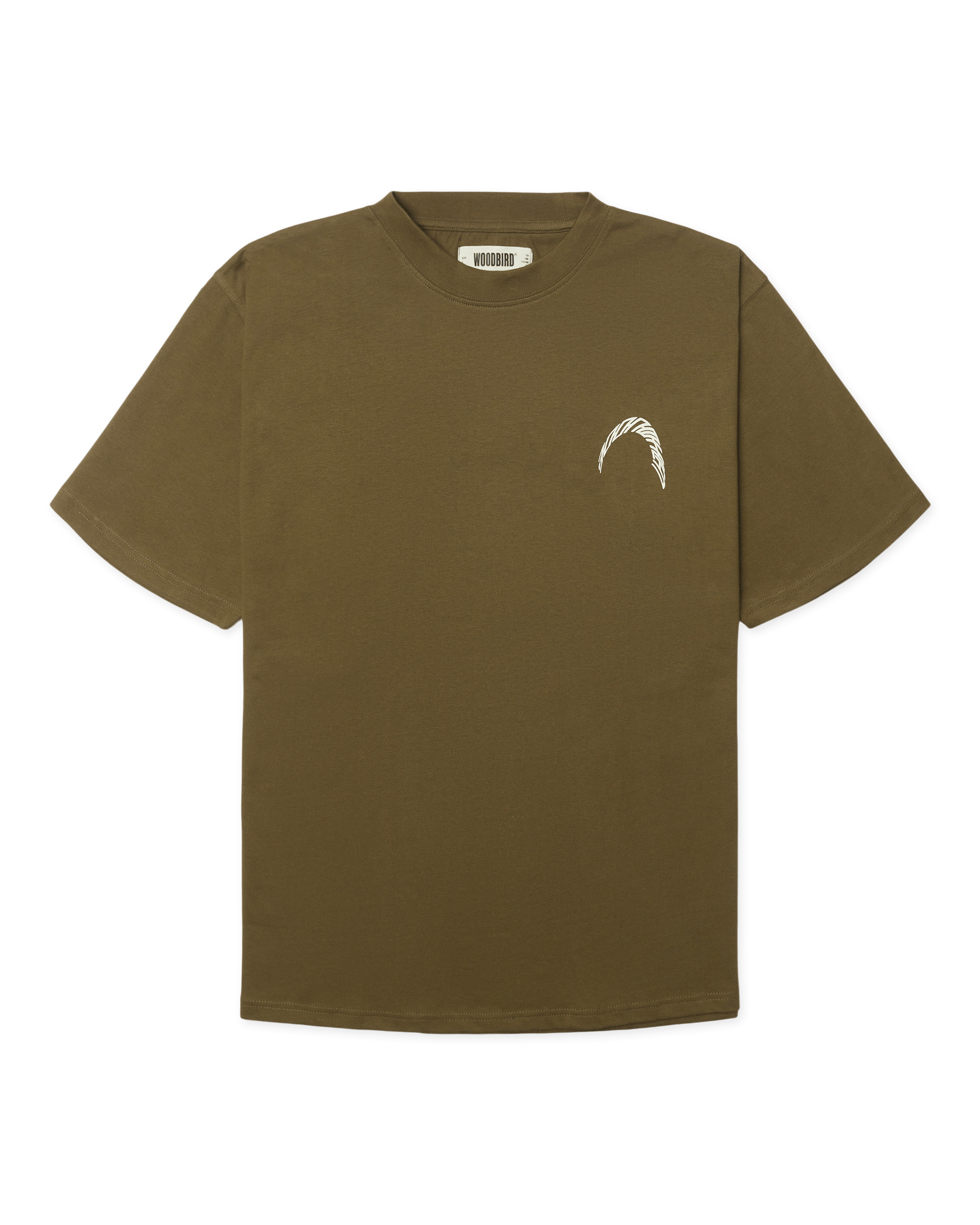 Woodbird WBBaine Warp Tee T-Shirts Dark Olive