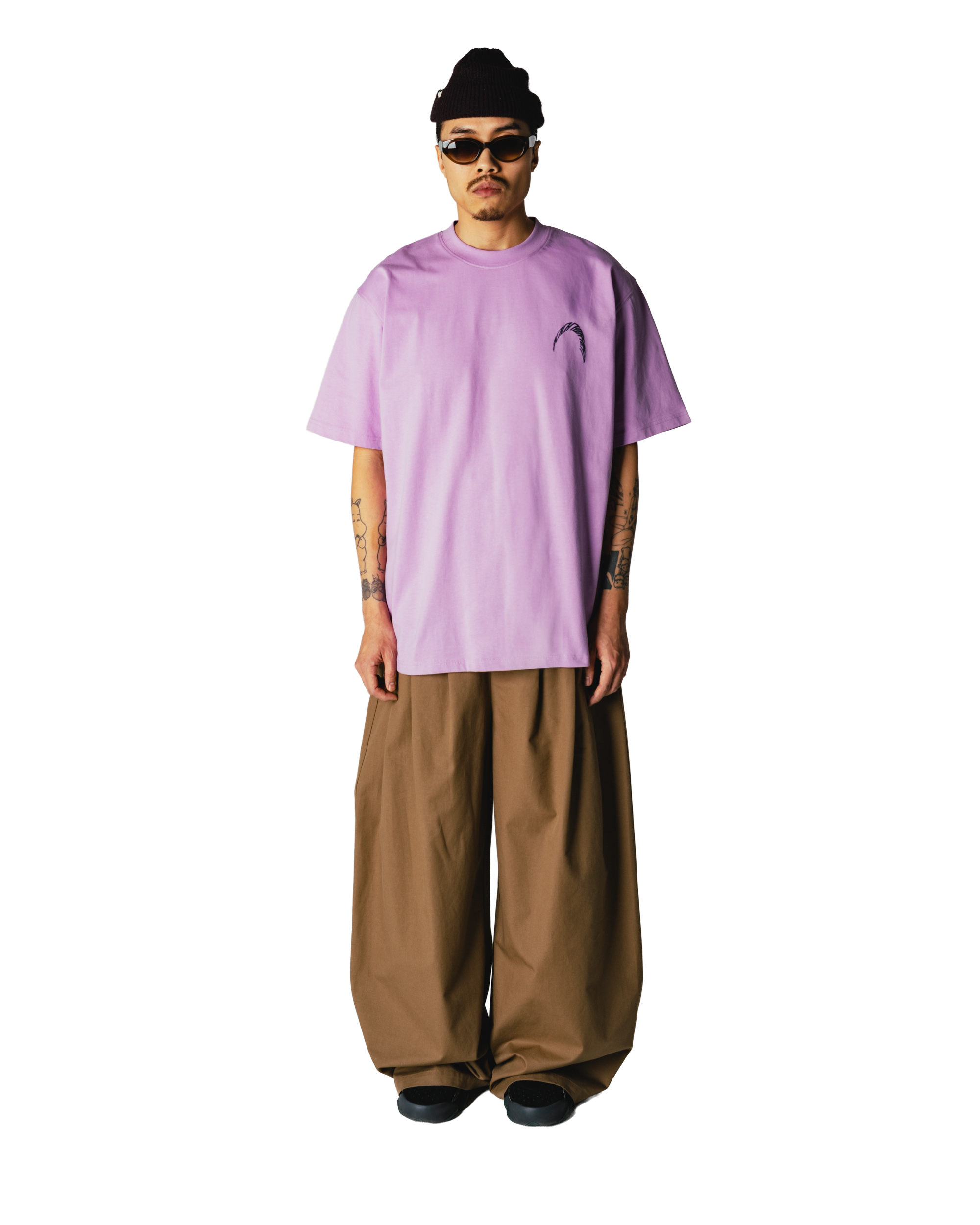 Woodbird WBBaine Warp Tee T-Shirts Dusty Violet