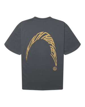 Woodbird WBBaine Warp Tee T-Shirts Slate Blue