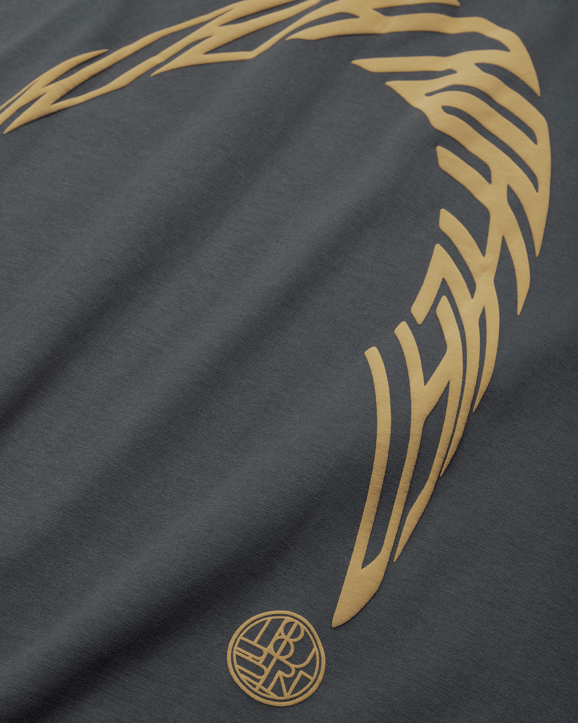 Woodbird WBBaine Warp Tee T-Shirts Slate Blue