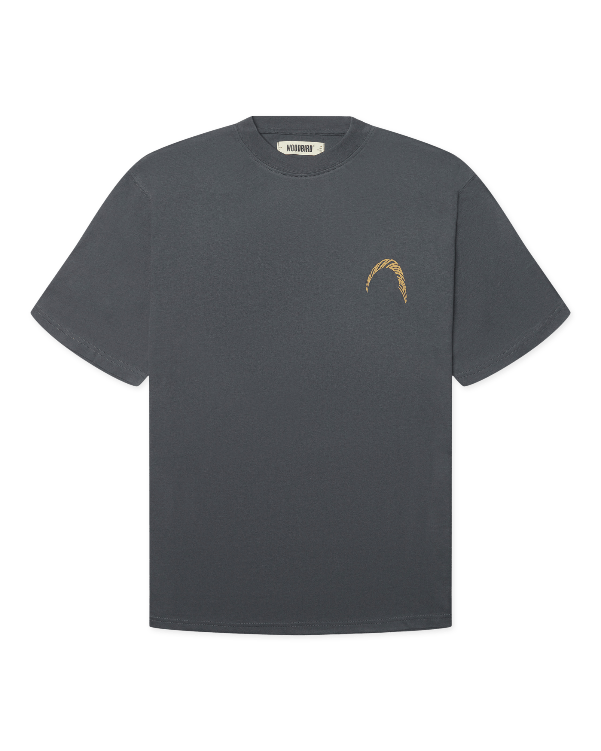 Woodbird WBBaine Warp Tee T-Shirts Slate Blue