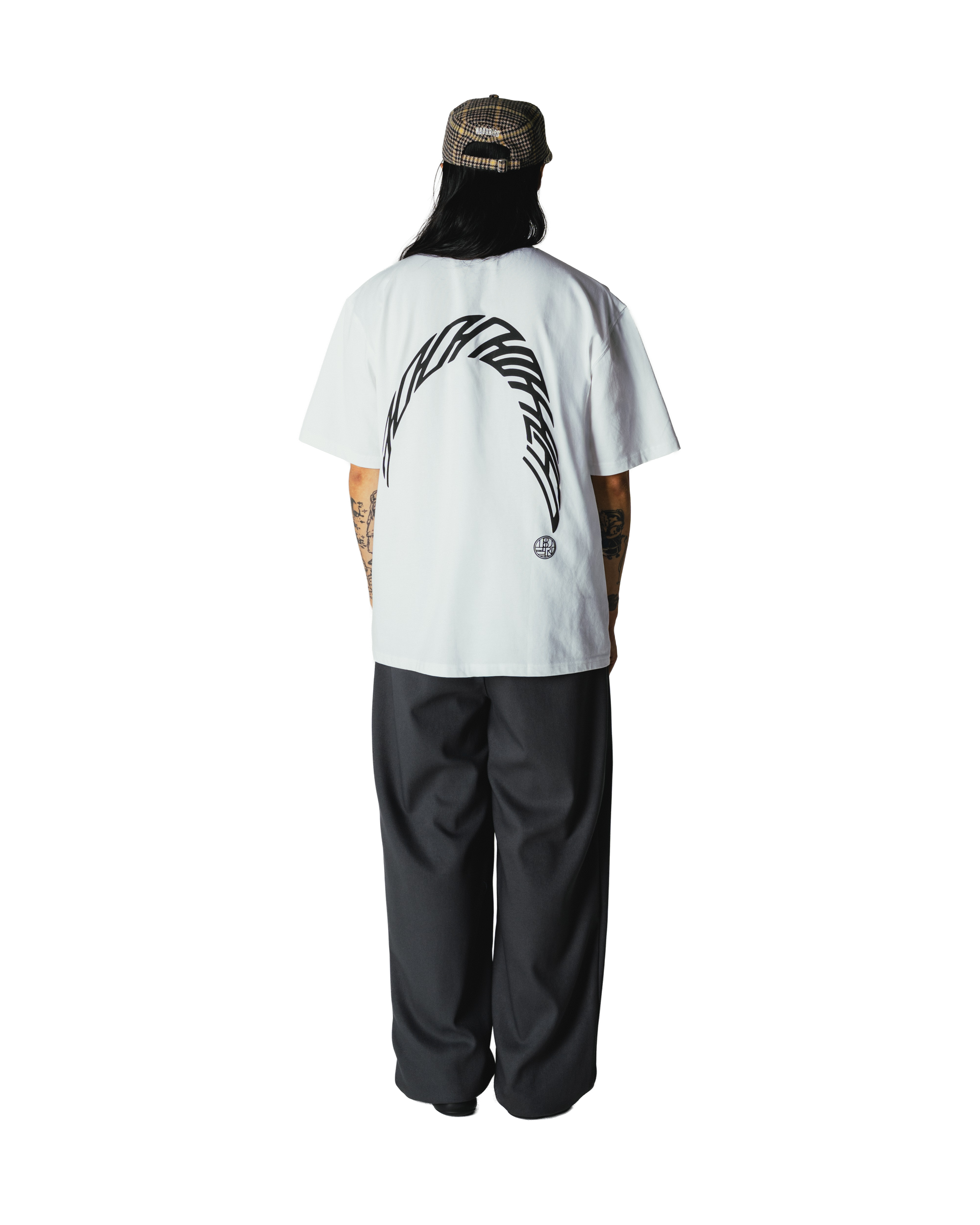 Woodbird WBBaine Warp Tee T-Shirts White-Black