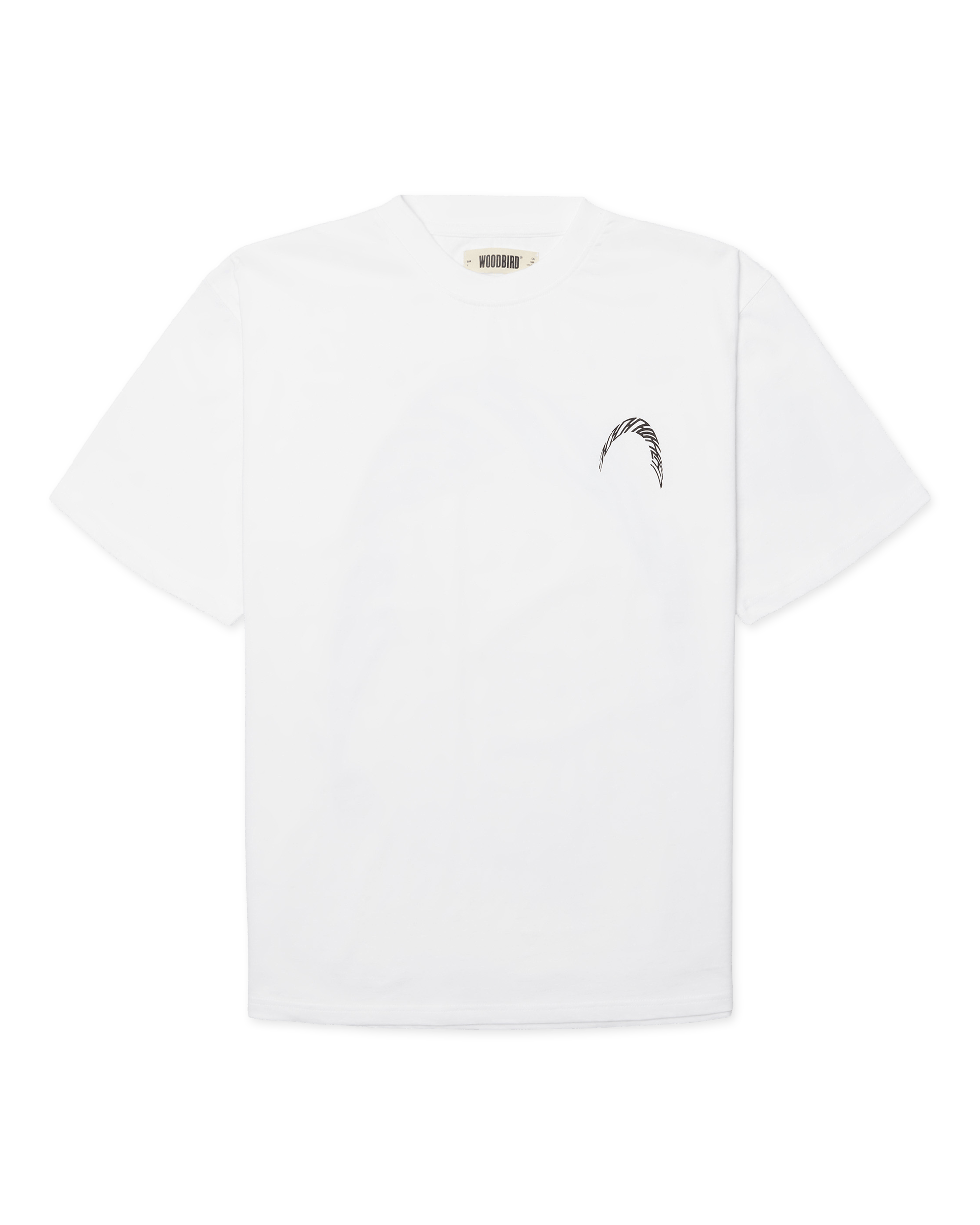 Woodbird WBBaine Warp Tee T-Shirts White-Black