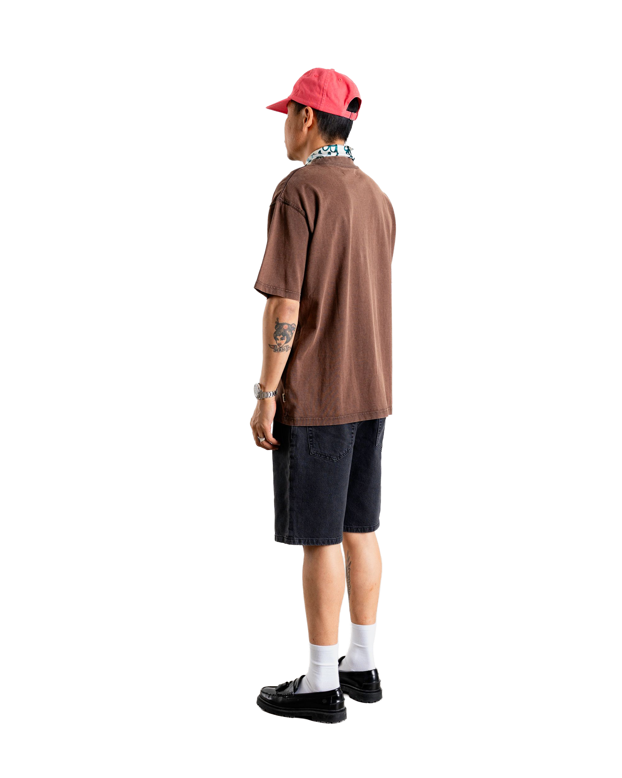 Woodbird WBBaine Washed Tee T-Shirts Brown