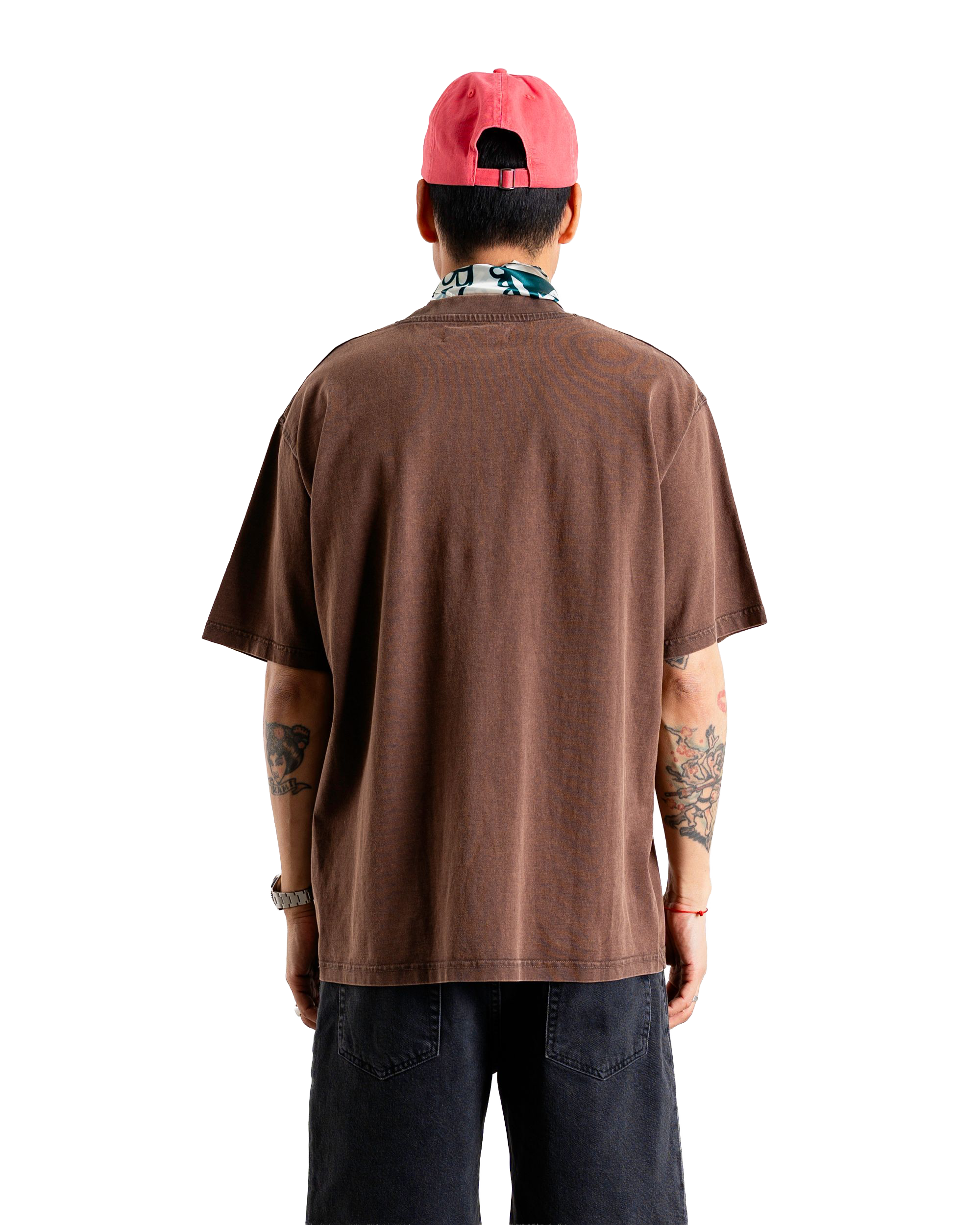 Woodbird WBBaine Washed Tee T-Shirts Brown