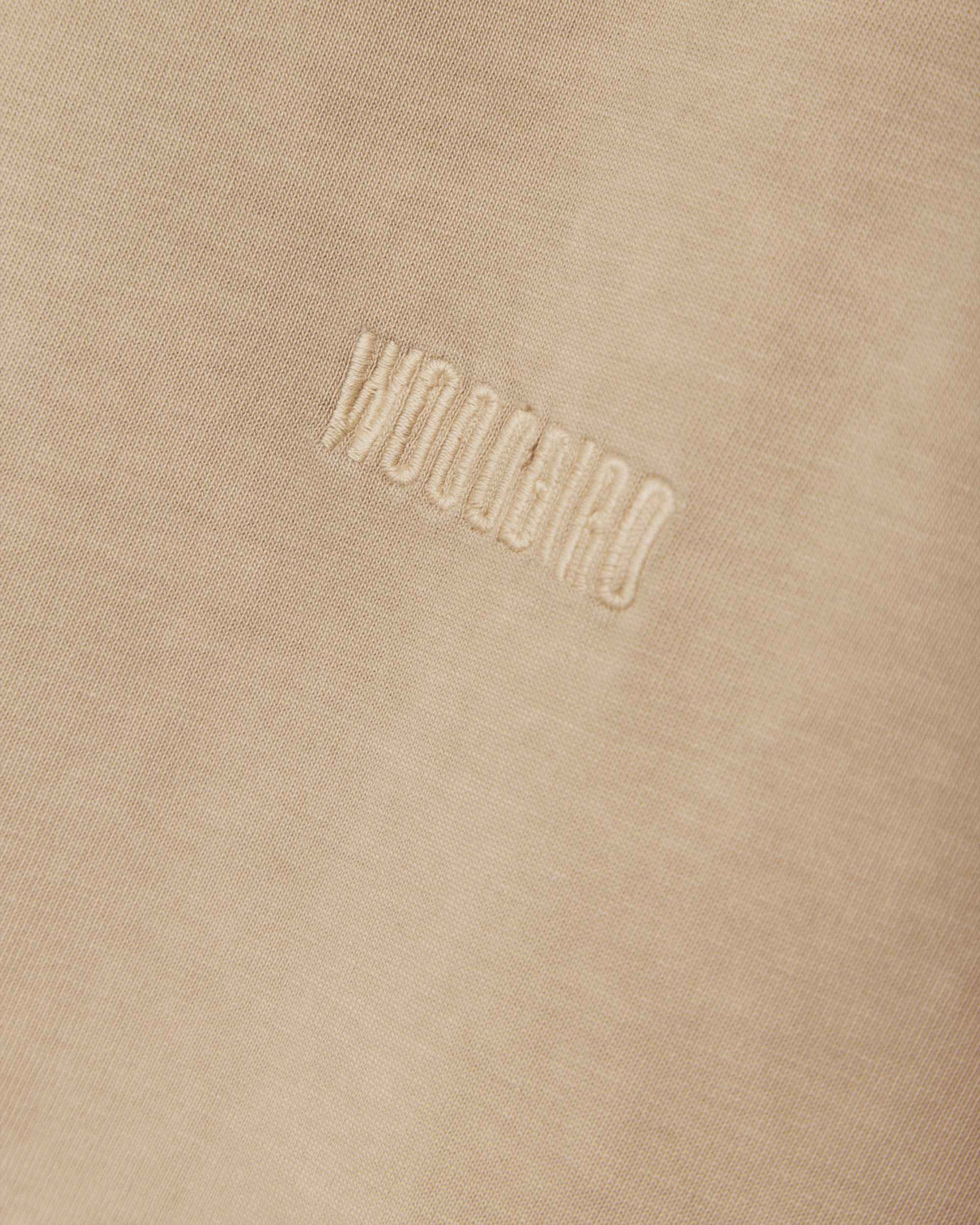 Woodbird WBBaine Washed Tee T-Shirts Dark Beige