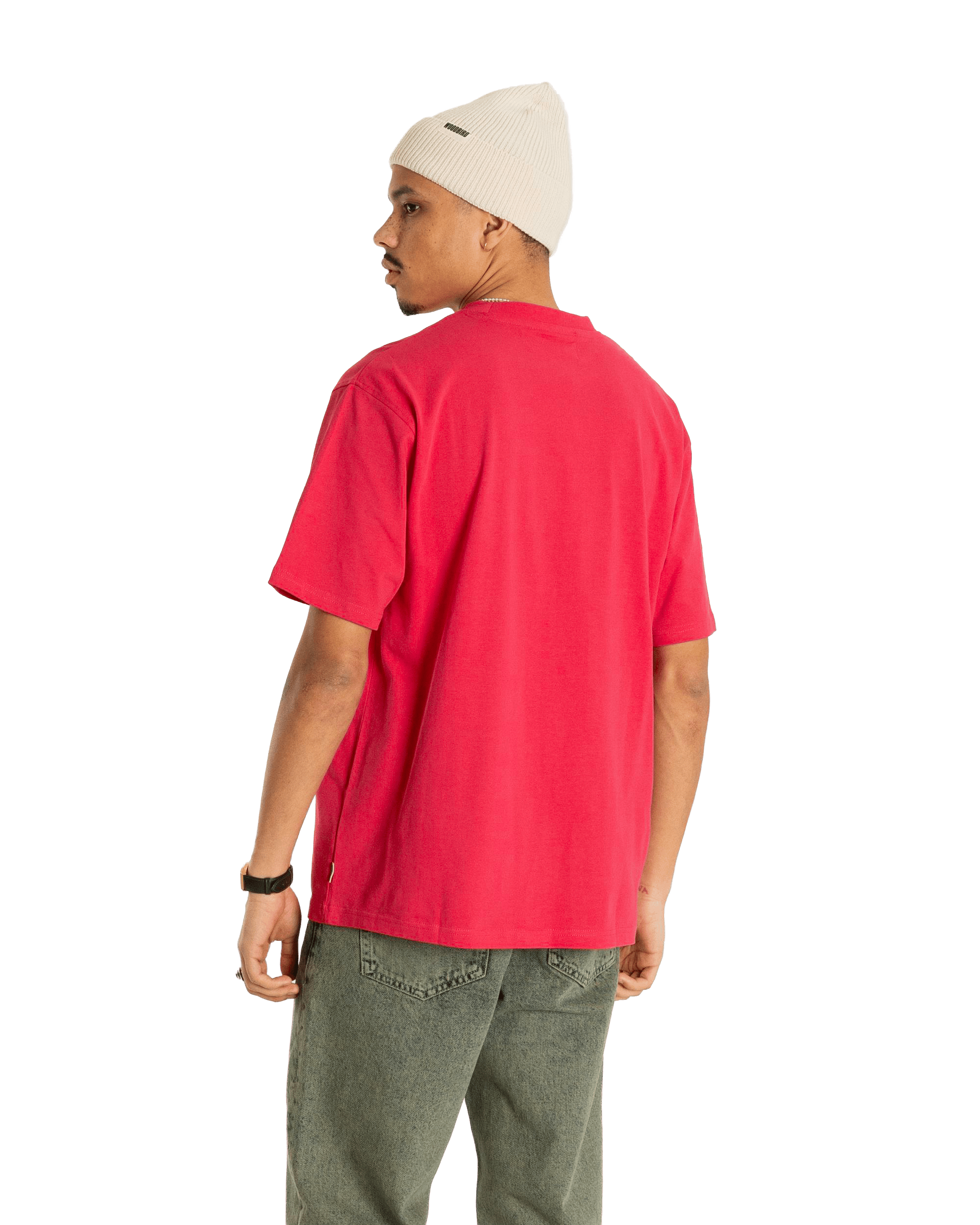 Woodbird WBBaine Washed Tee T-Shirts Pink