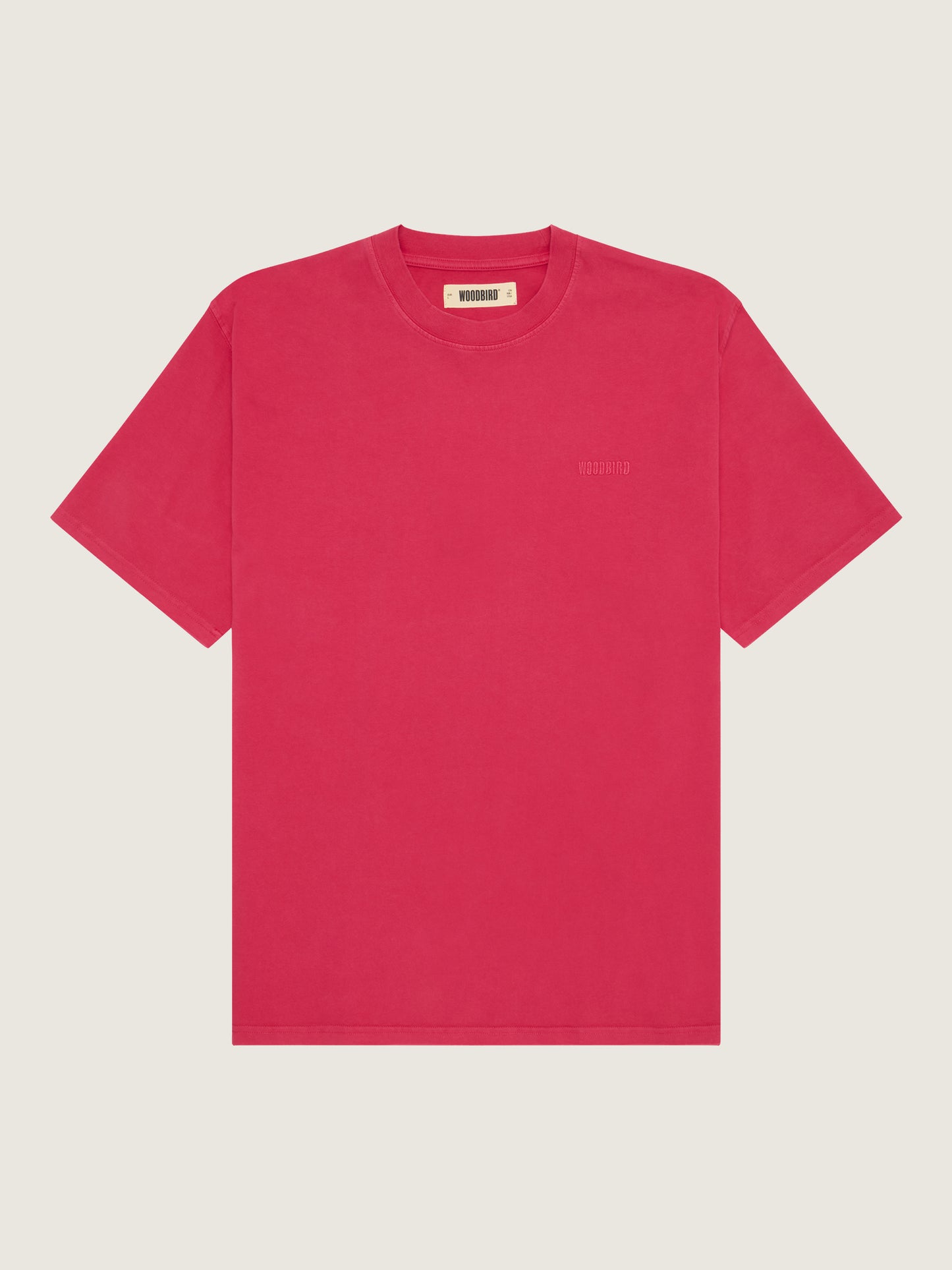 Woodbird WBBaine Washed Tee T-Shirts Pink