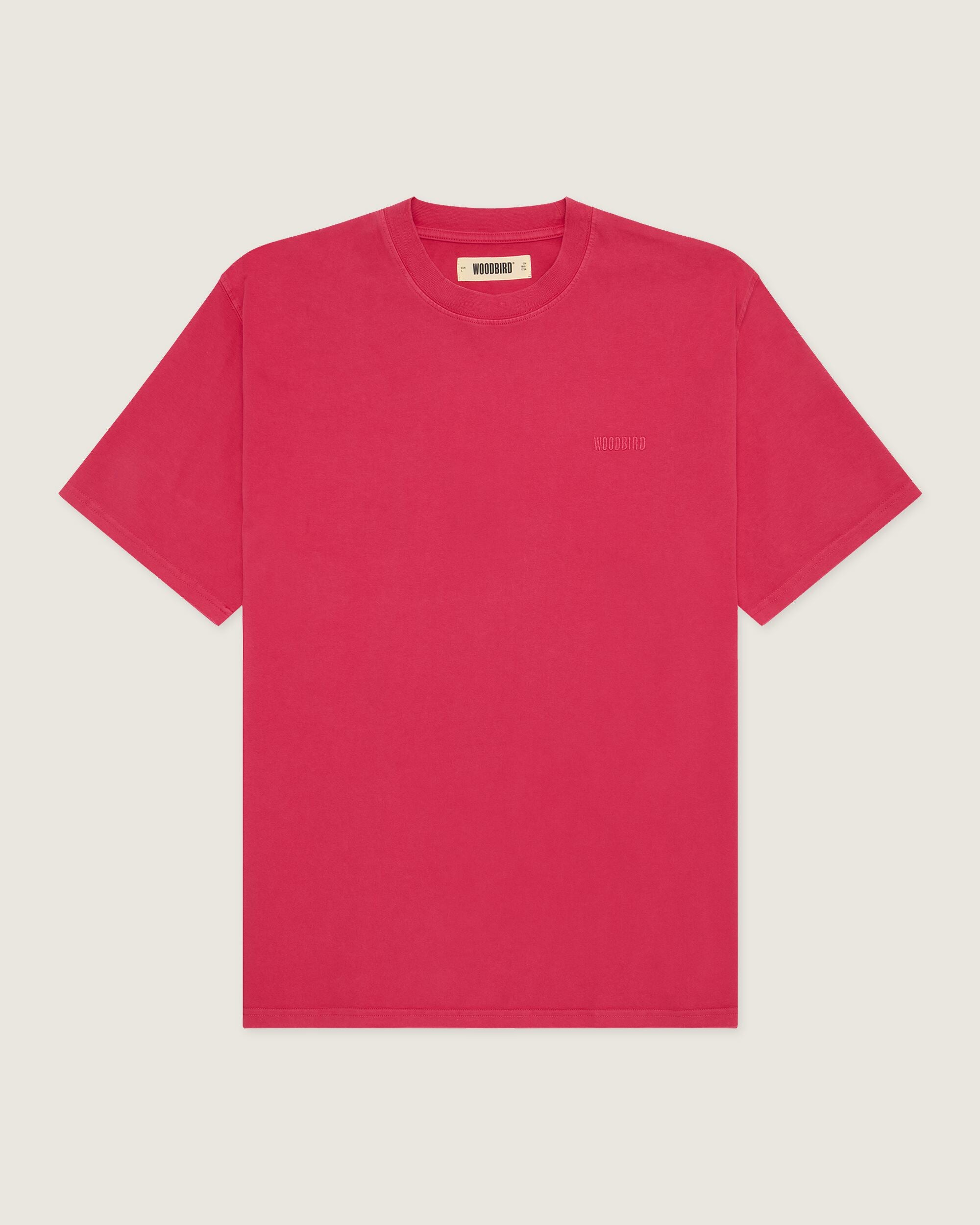 Woodbird WBBaine Washed Tee T-Shirts Pink