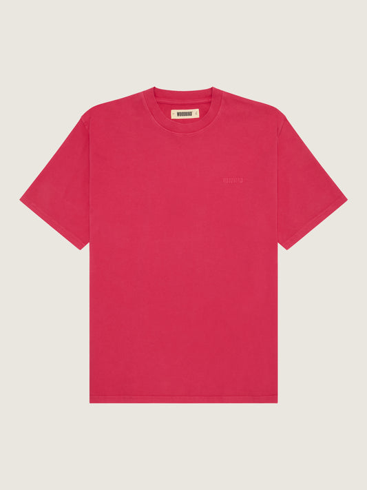 Woodbird WBBaine Washed Tee T-Shirts Pink