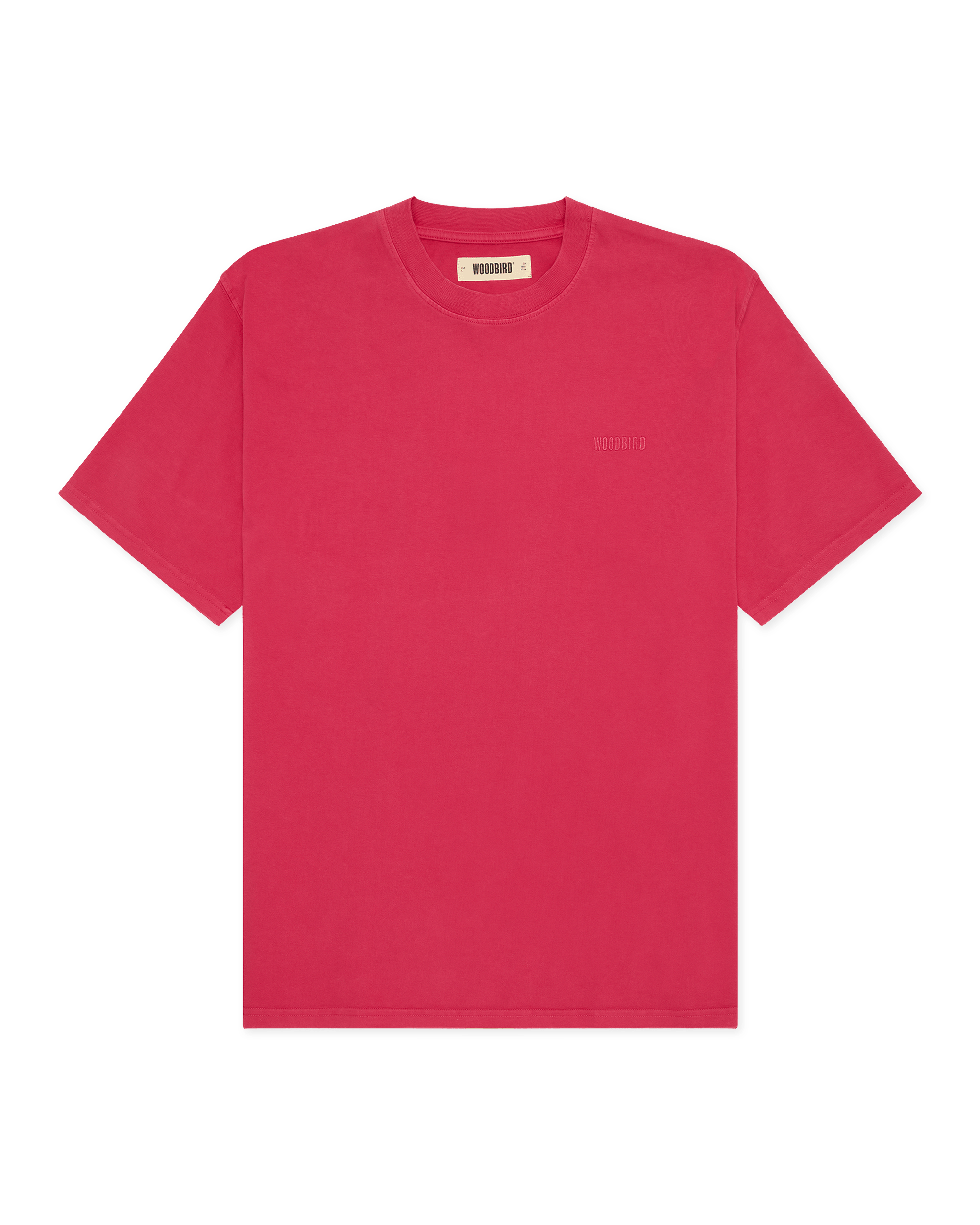 Woodbird WBBaine Washed Tee T-Shirts Pink