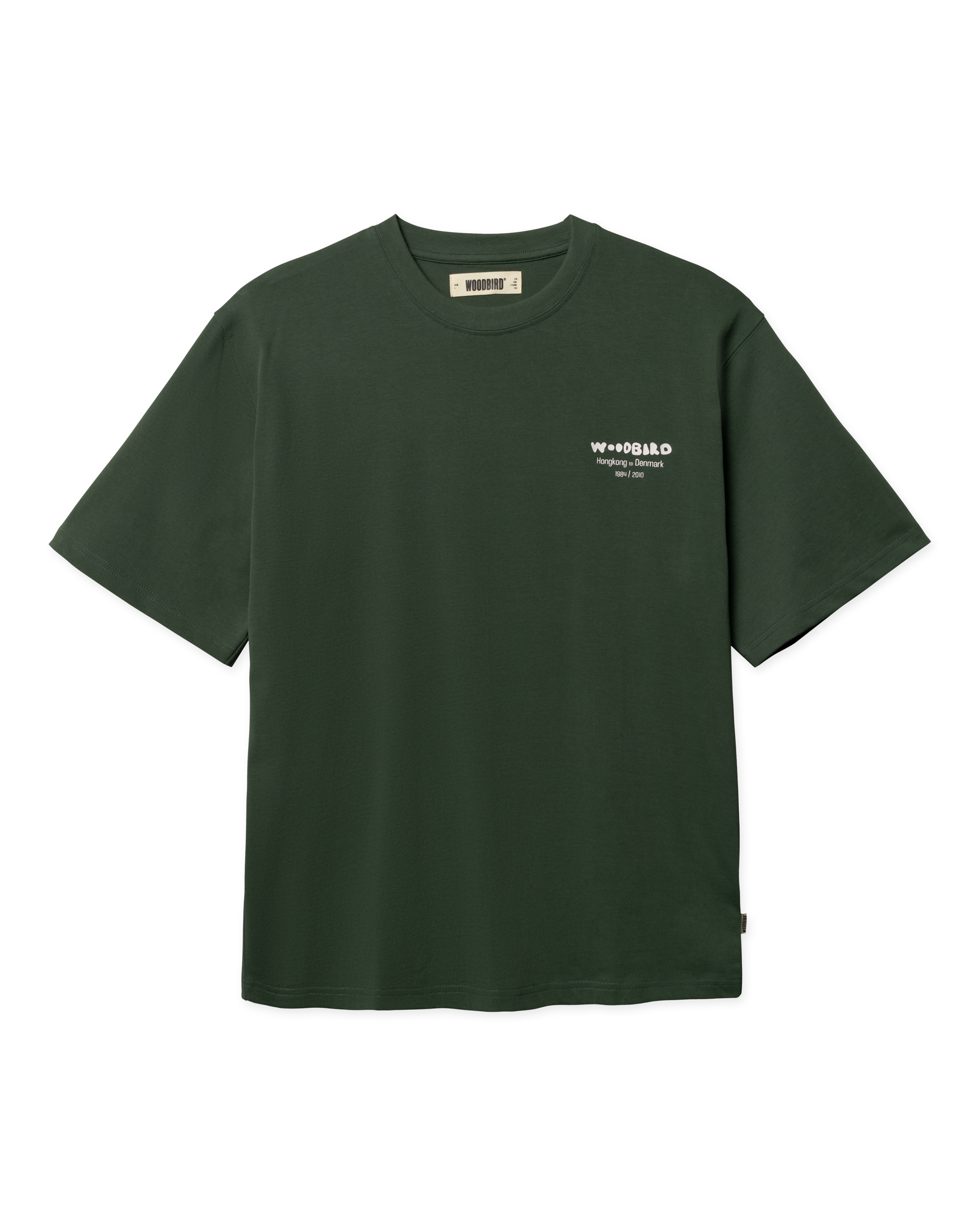 Woodbird WBBaine Wok Tee T-Shirts Pine Green