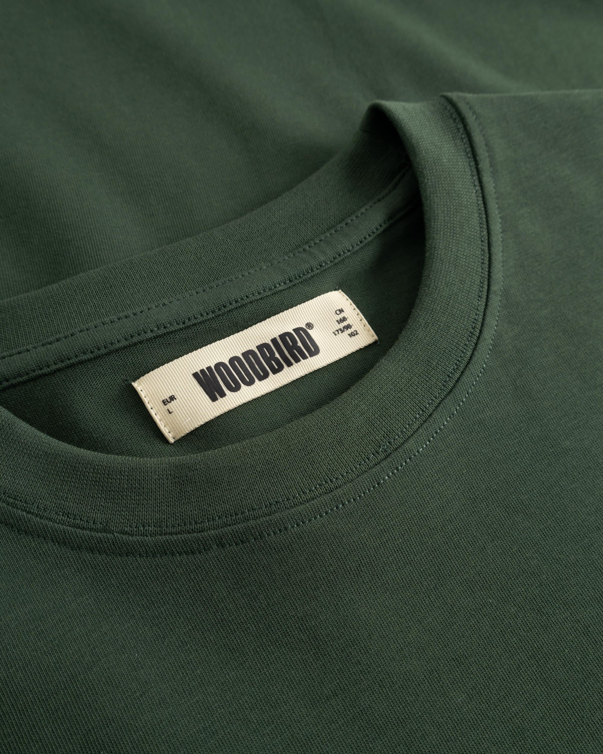 Woodbird WBBaine Wok Tee T-Shirts Pine Green