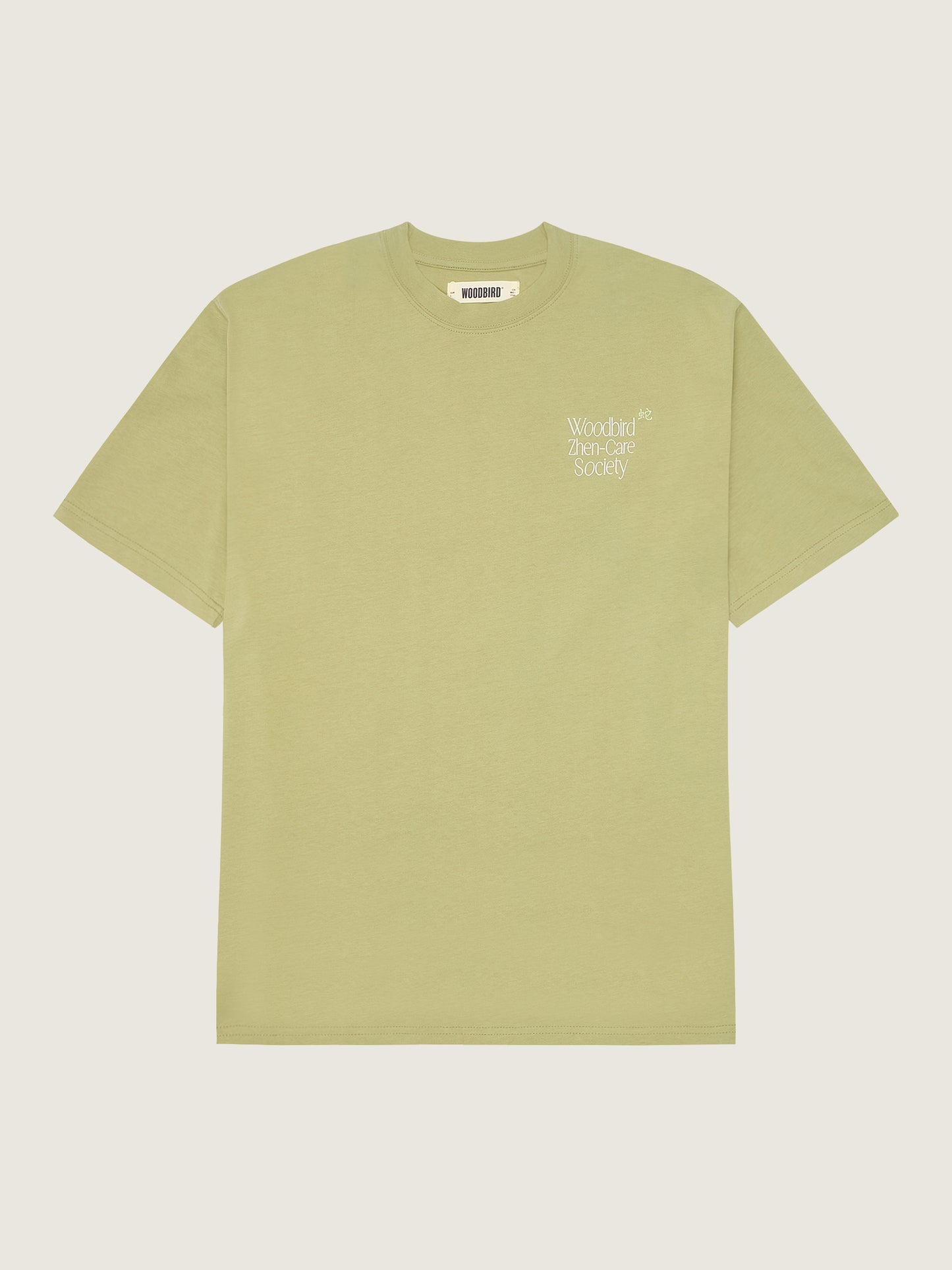 Woodbird WBBaine Zhen Tee. T-Shirts Sage Green