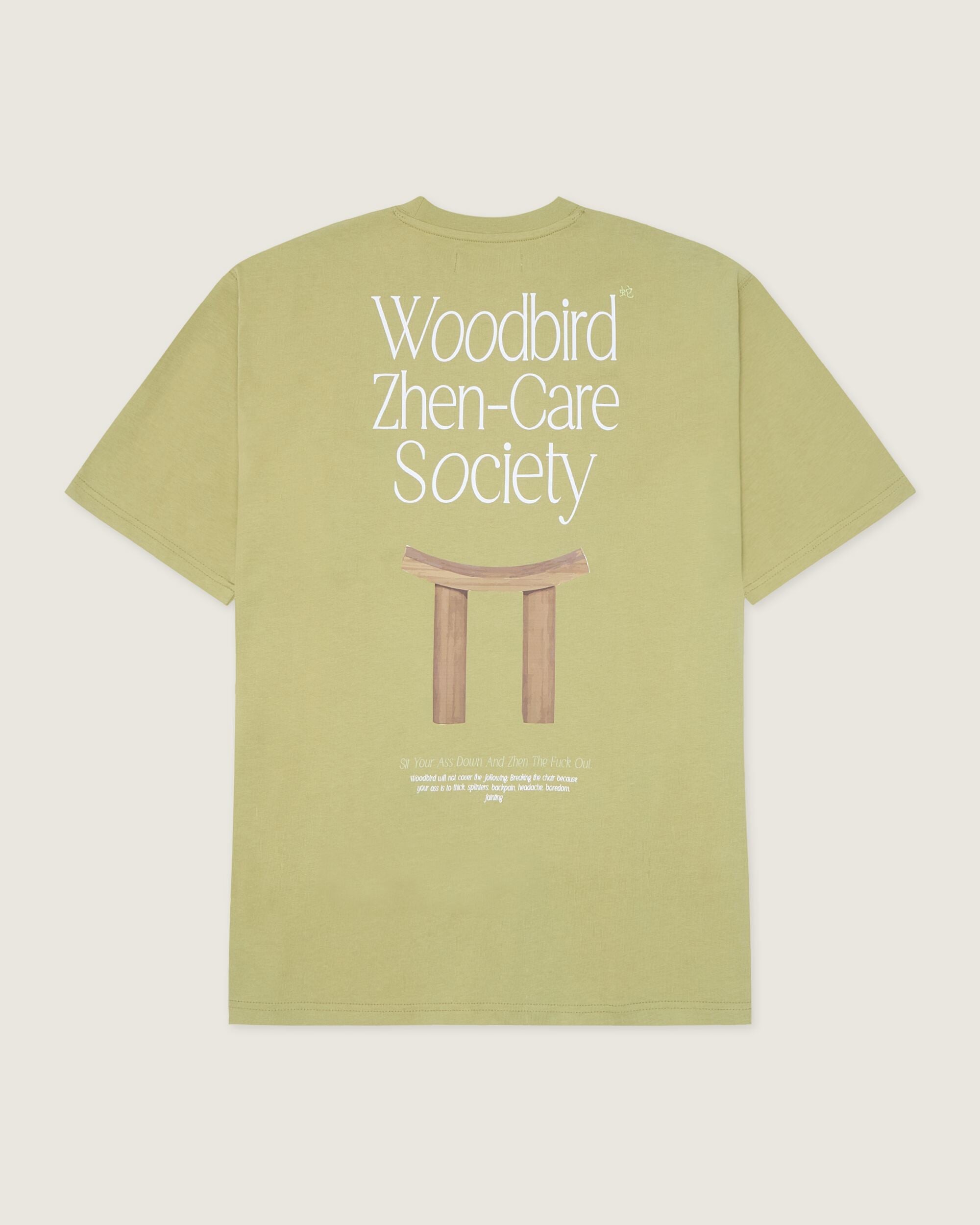 Woodbird WBBaine Zhen Tee. T-Shirts Sage Green