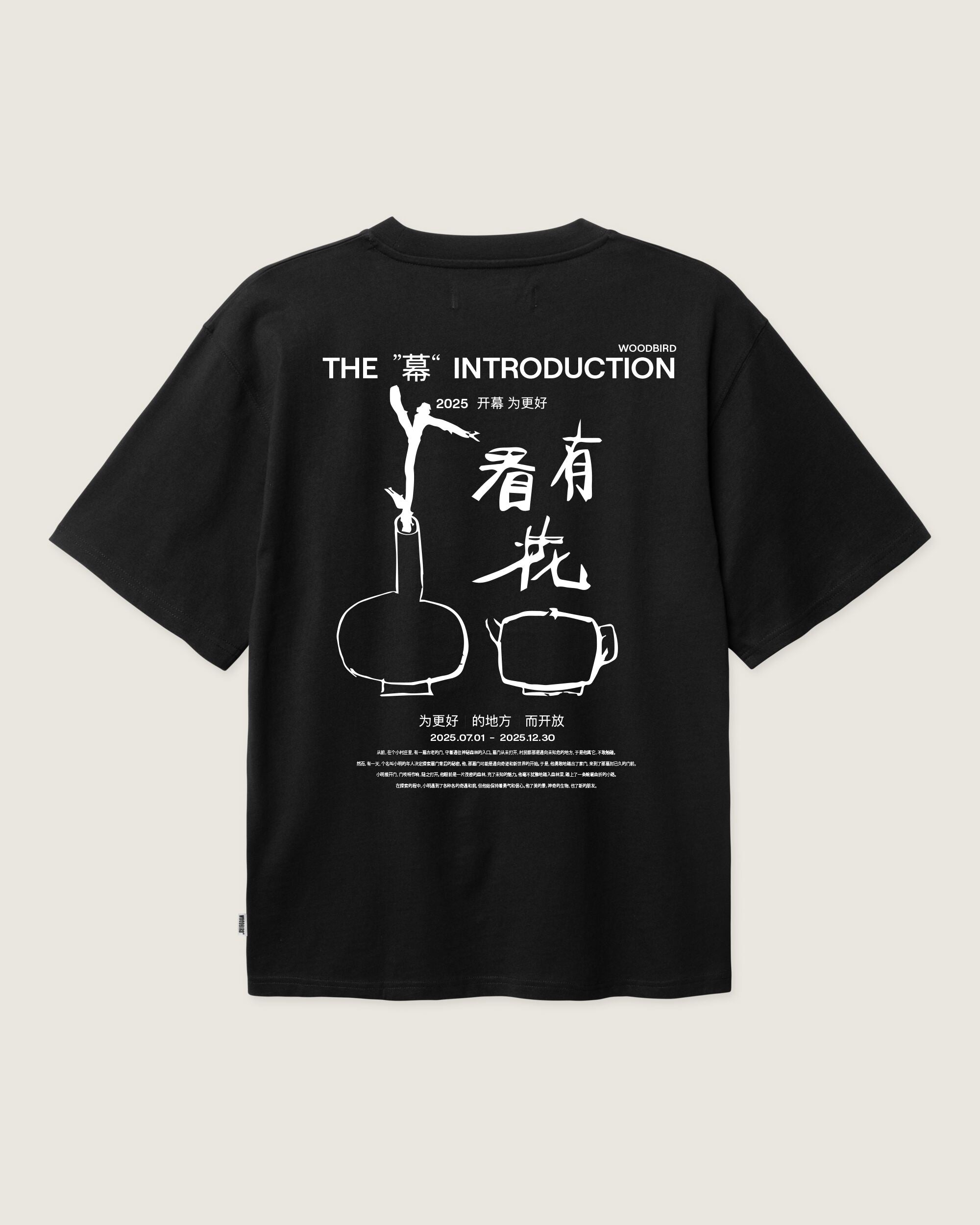 Woodbird WBBaine intro tee T-Shirts Black