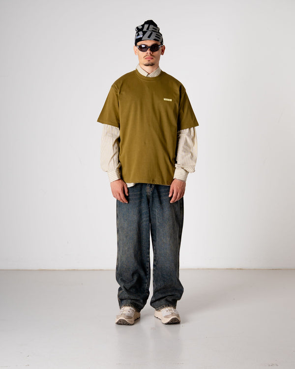 Woodbird WBBaine intro tee T-Shirts Dark Green